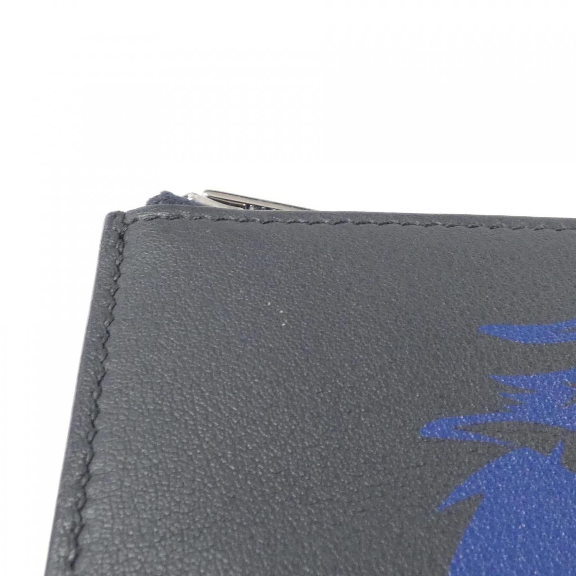 Hermes Blue Royal Blue Indigo Swift Leather Wallet (Bi-Fold) (Pre-Owned)