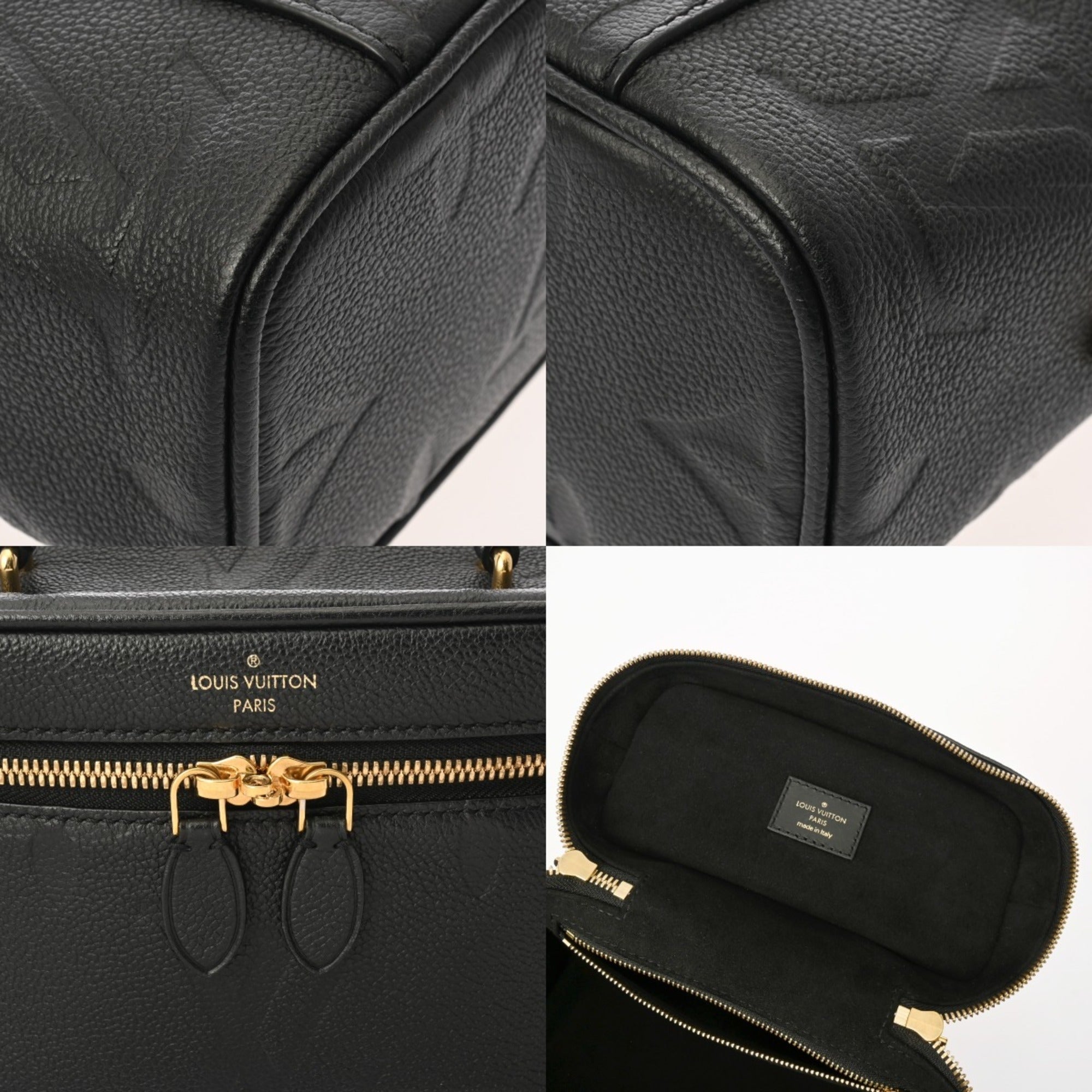 Louis Vuitton Noir Leather Vanity Bag (Pre-Owned)