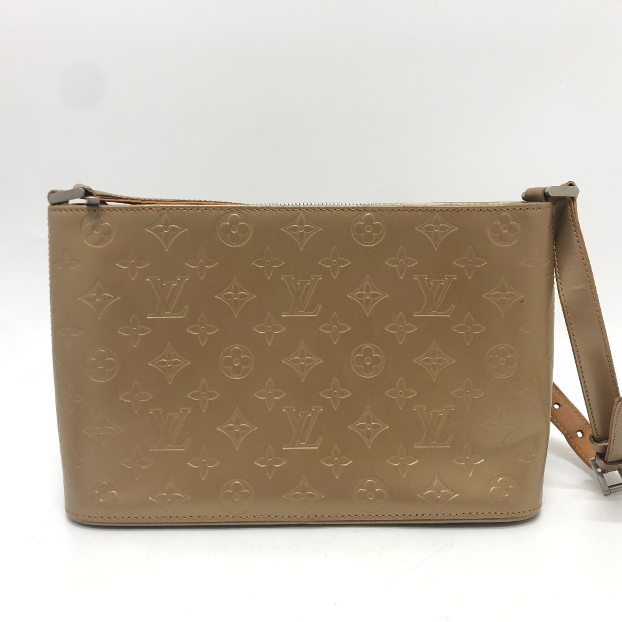 Louis Vuitton Beige Monogram Mat Shoulder Bag (Pre-Owned)