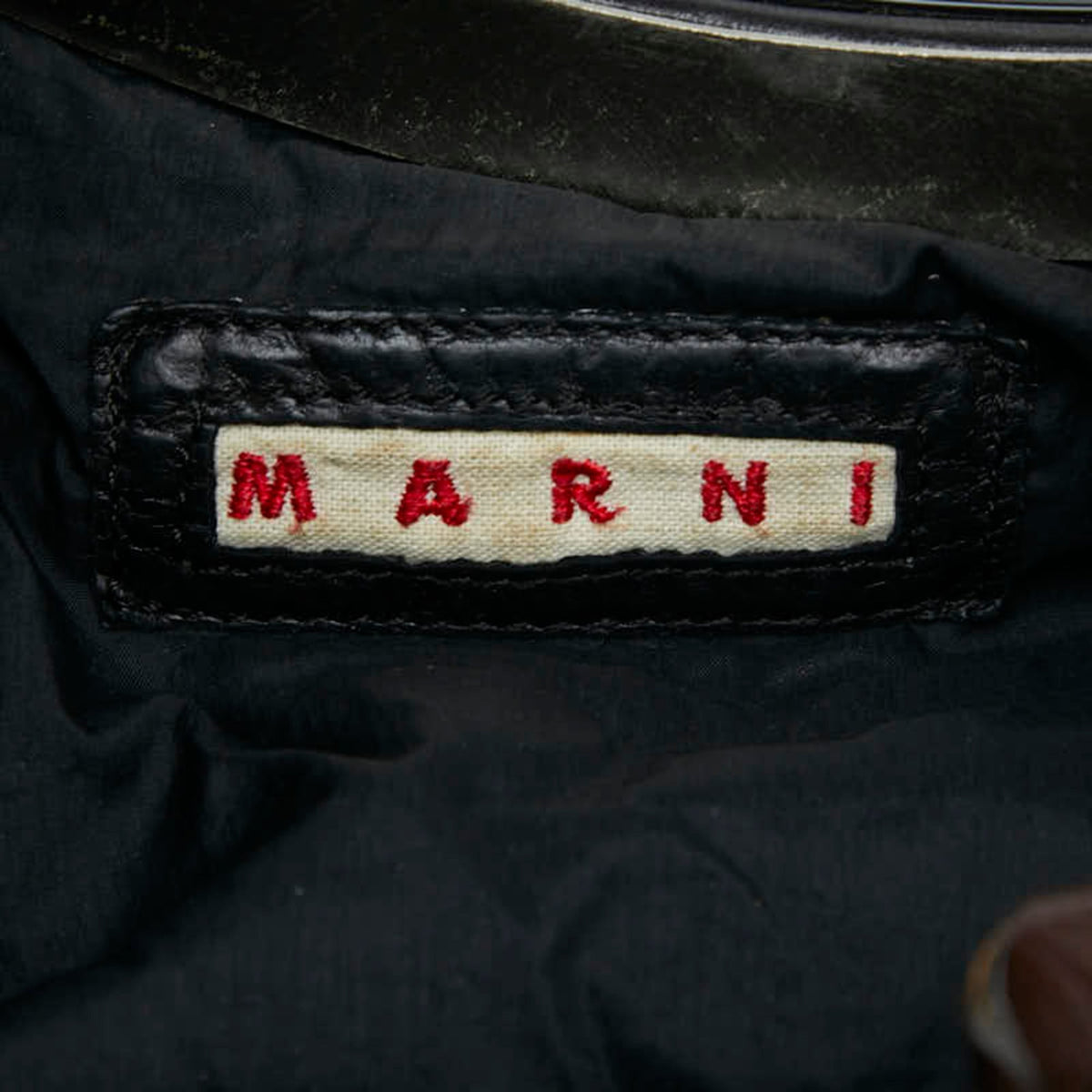Marni Black Leather Handbag Shoulder Bag (Pre-Owned)