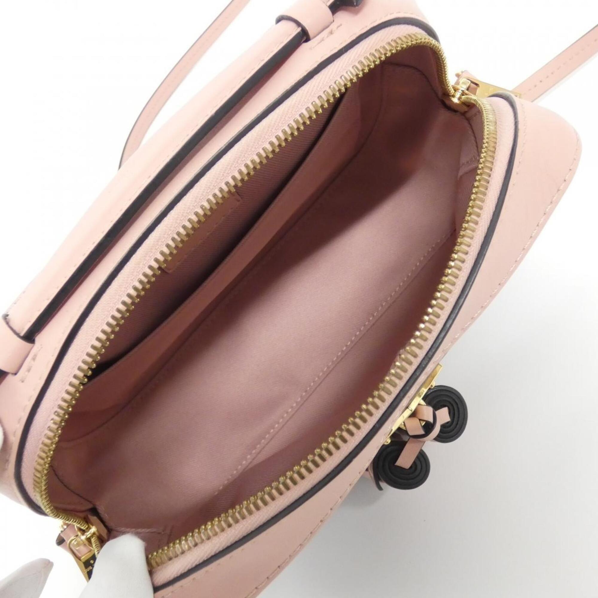 Louis Vuitton Marron Rose Poudre Coated Canvas Leather Shoulder Bag (Pre-Owned)