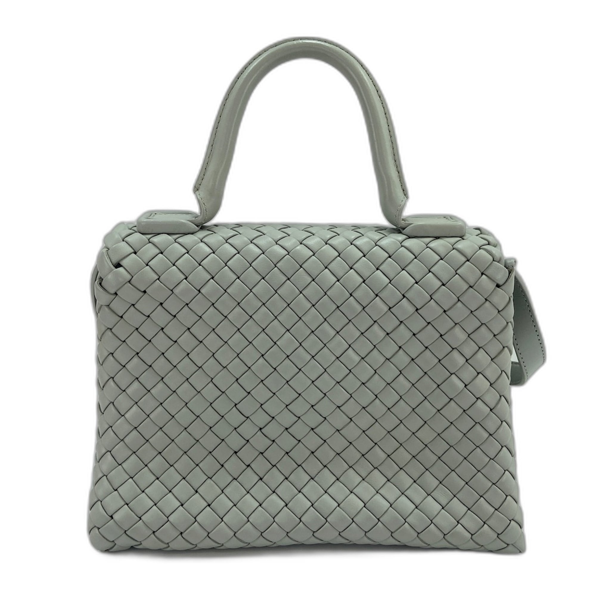 Bottega Veneta Gray Handbag Shoulder Bag (Pre-Owned)