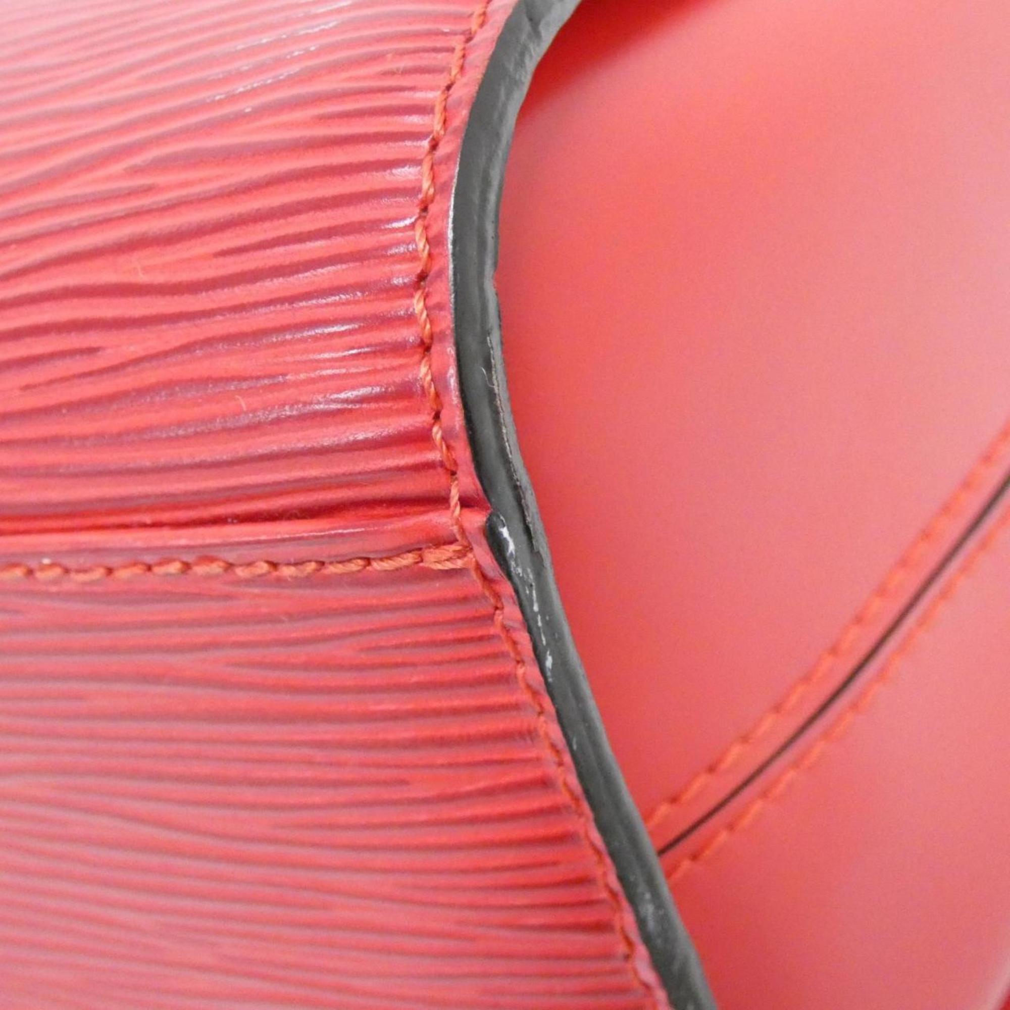 Louis Vuitton Red Color Leather Shoulder Bag (Pre-Owned)