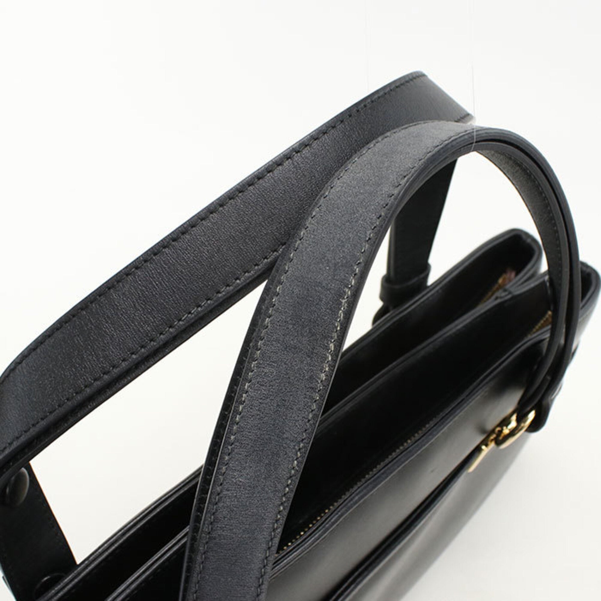 Gucci Black Leather Handbag (Pre-Owned)