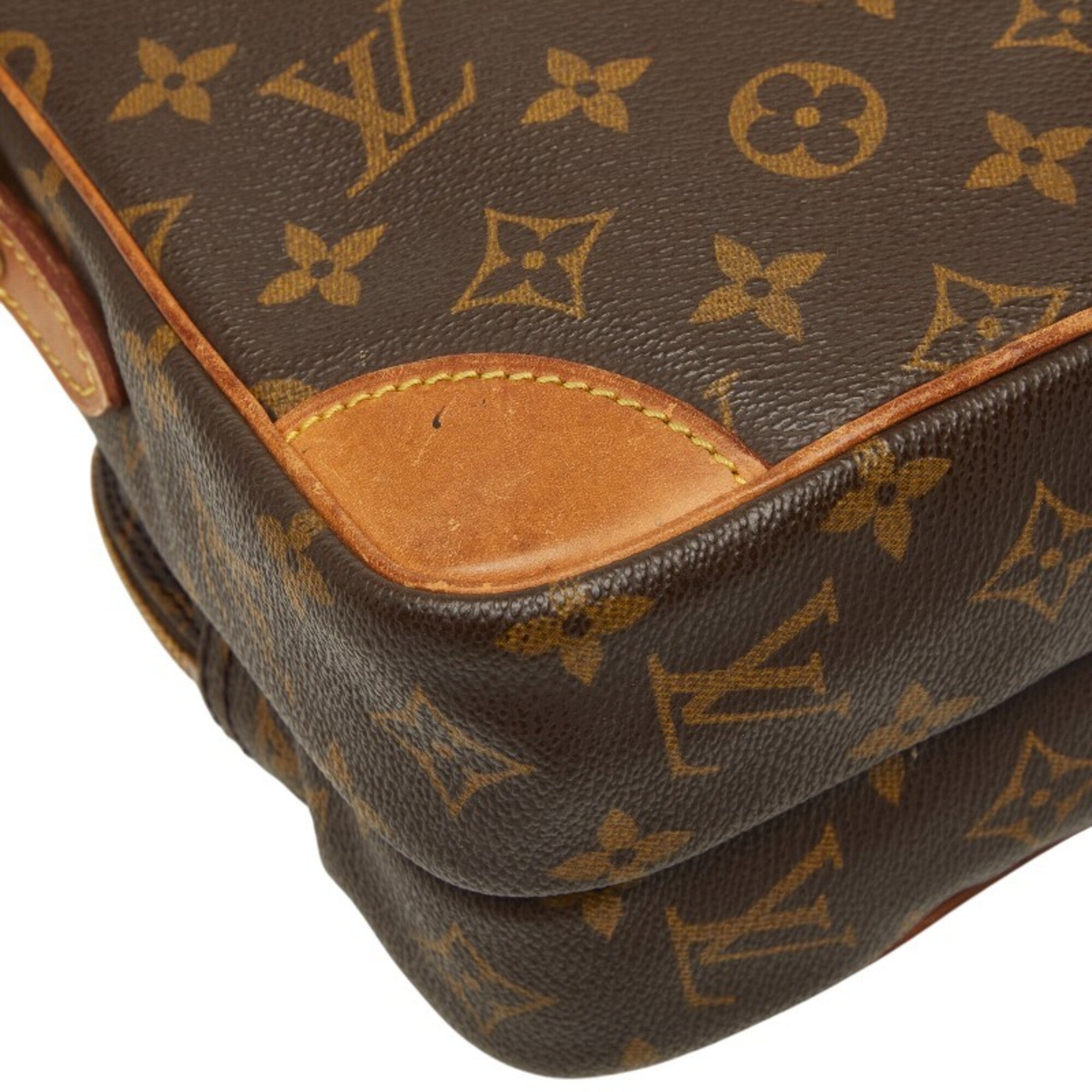 Louis Vuitton Brown Pvc Leather Shoulder Bag (Pre-Owned)