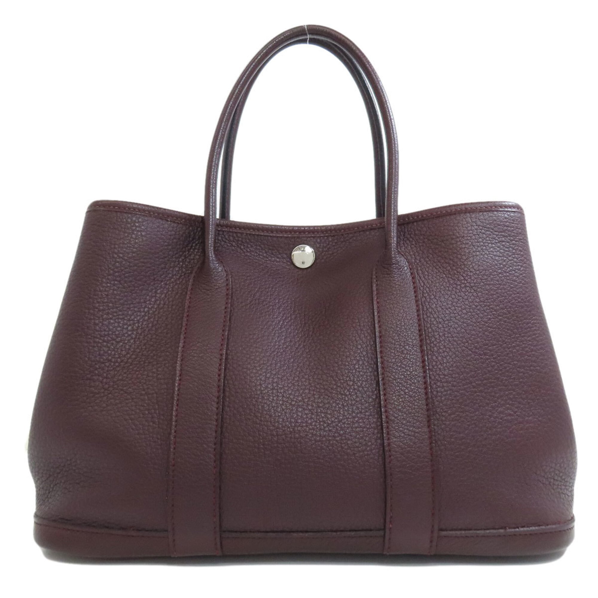 Hermes Bordeaux Negonda Leather Handbag (Pre-Owned)