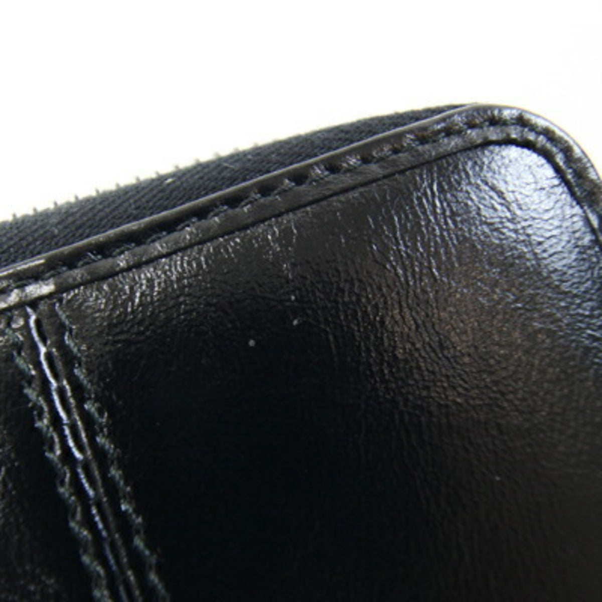 Prada Black Leather Coin Purse/Coin Case (Pre-Owned)