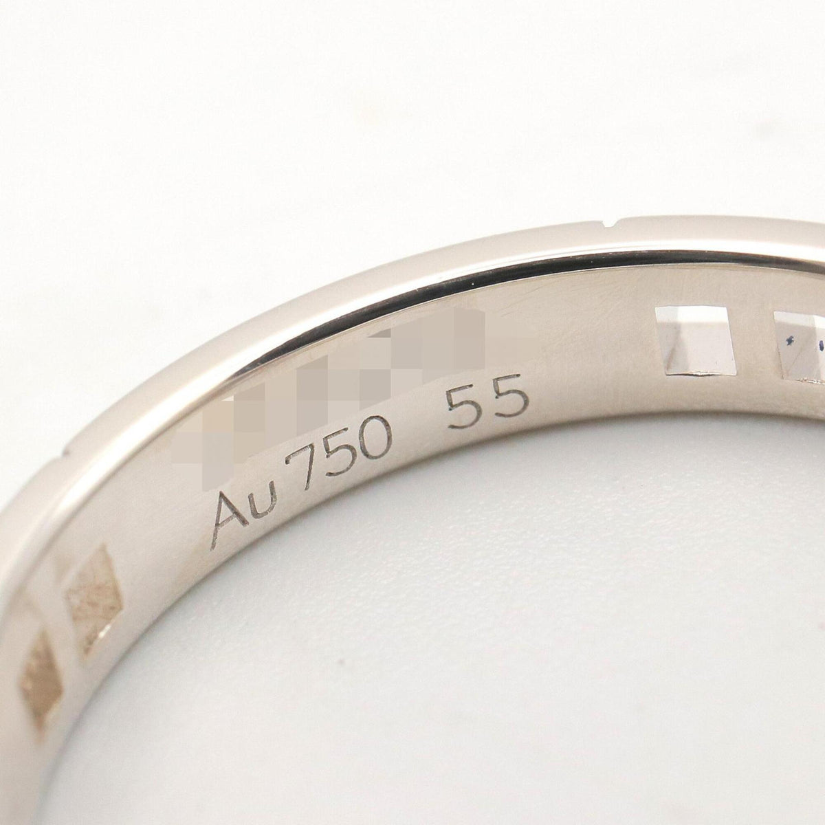 Hermes Silver White Gold (18K) Band Ring (Pre-Owned)