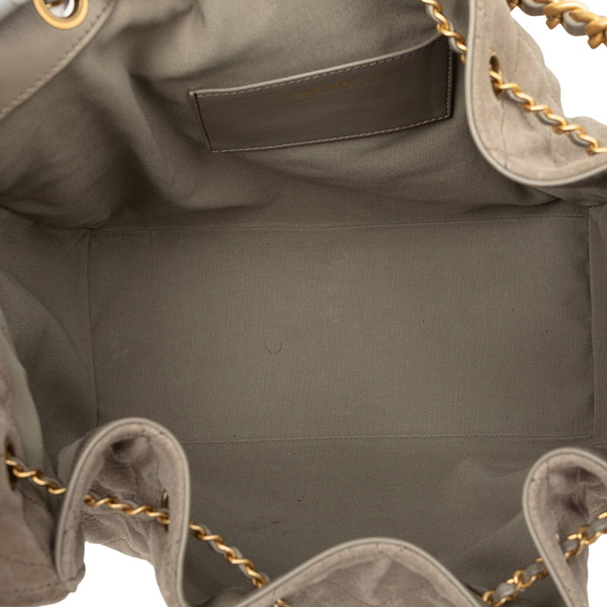 Chanel Beige Suede Shoulder Bag (Pre-Owned)