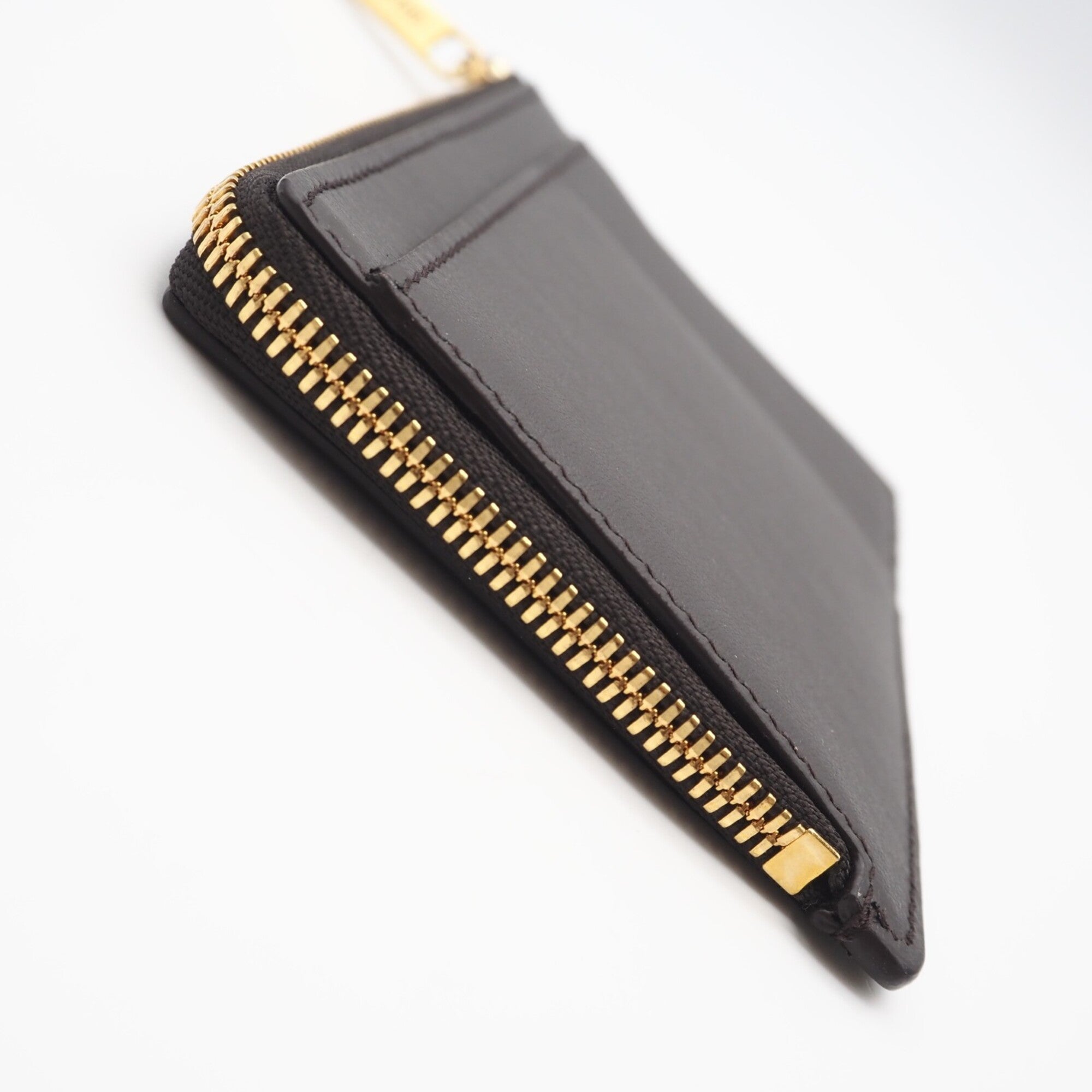 Balenciaga Brown Yellow Leather Coin Purse/Coin Case (Pre-Owned)