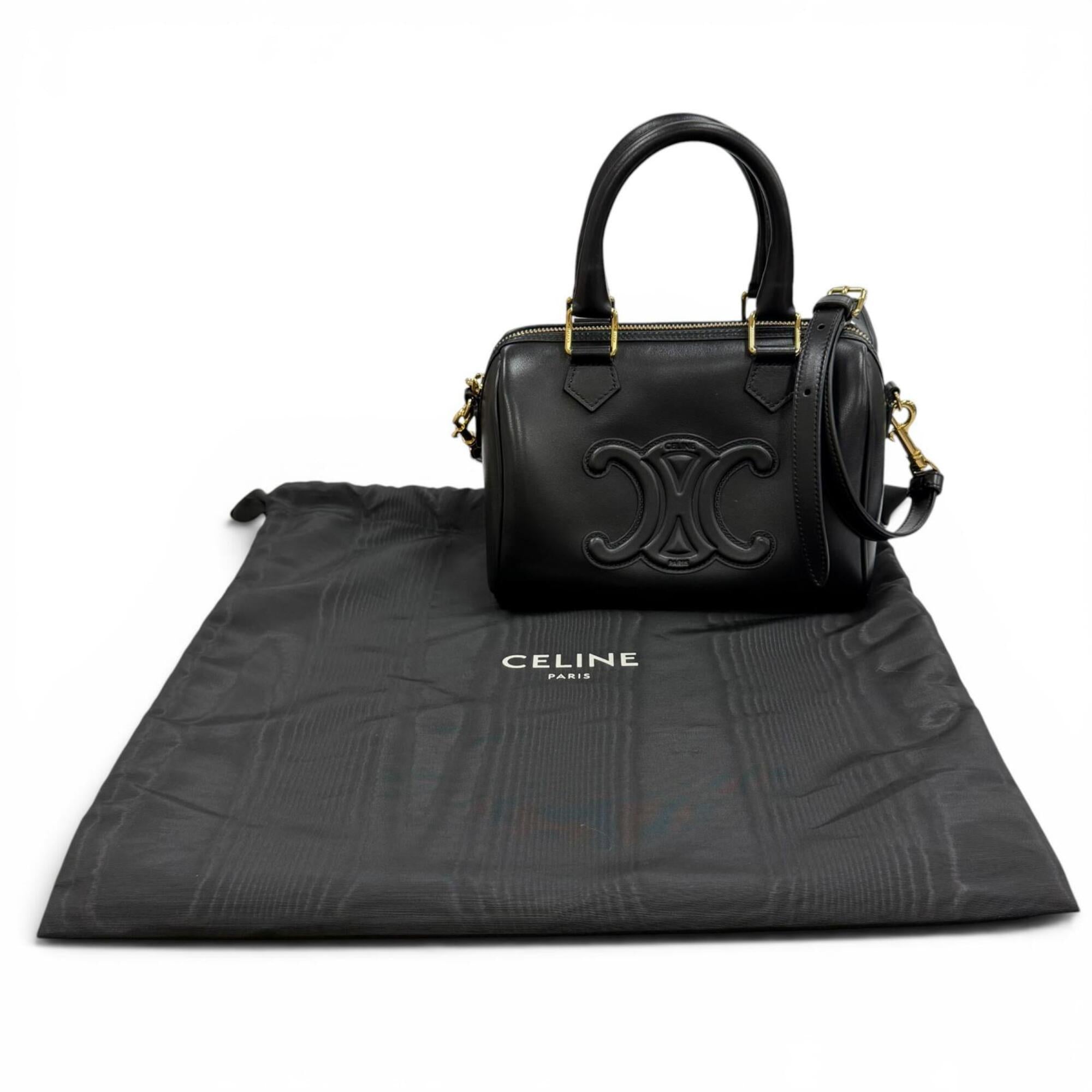 Celine Black Leather Shoulder Bag (Pre-Owned)