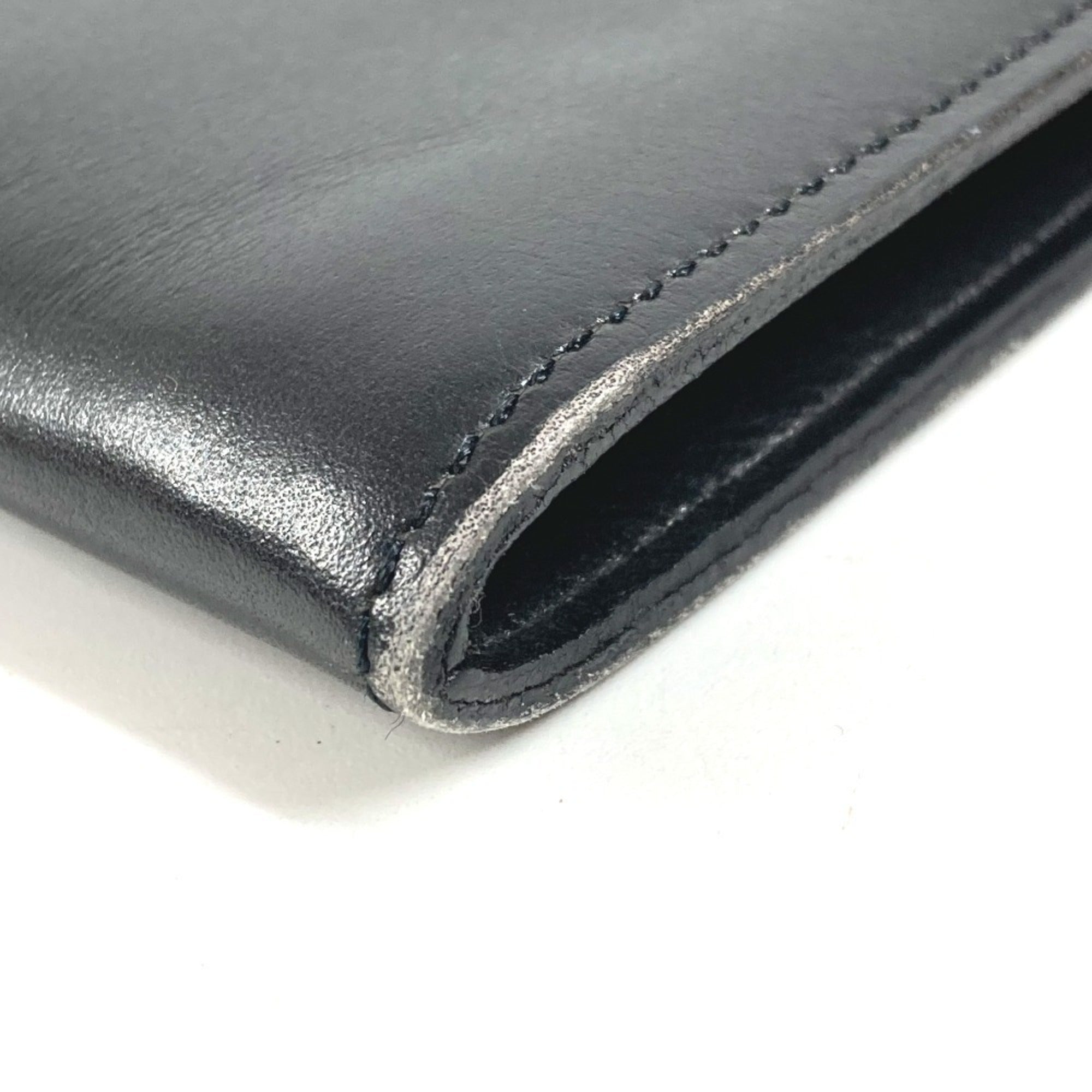 Hermes Onimaitou Black Box Calf Leather Shoulder Bag (Pre-Owned)