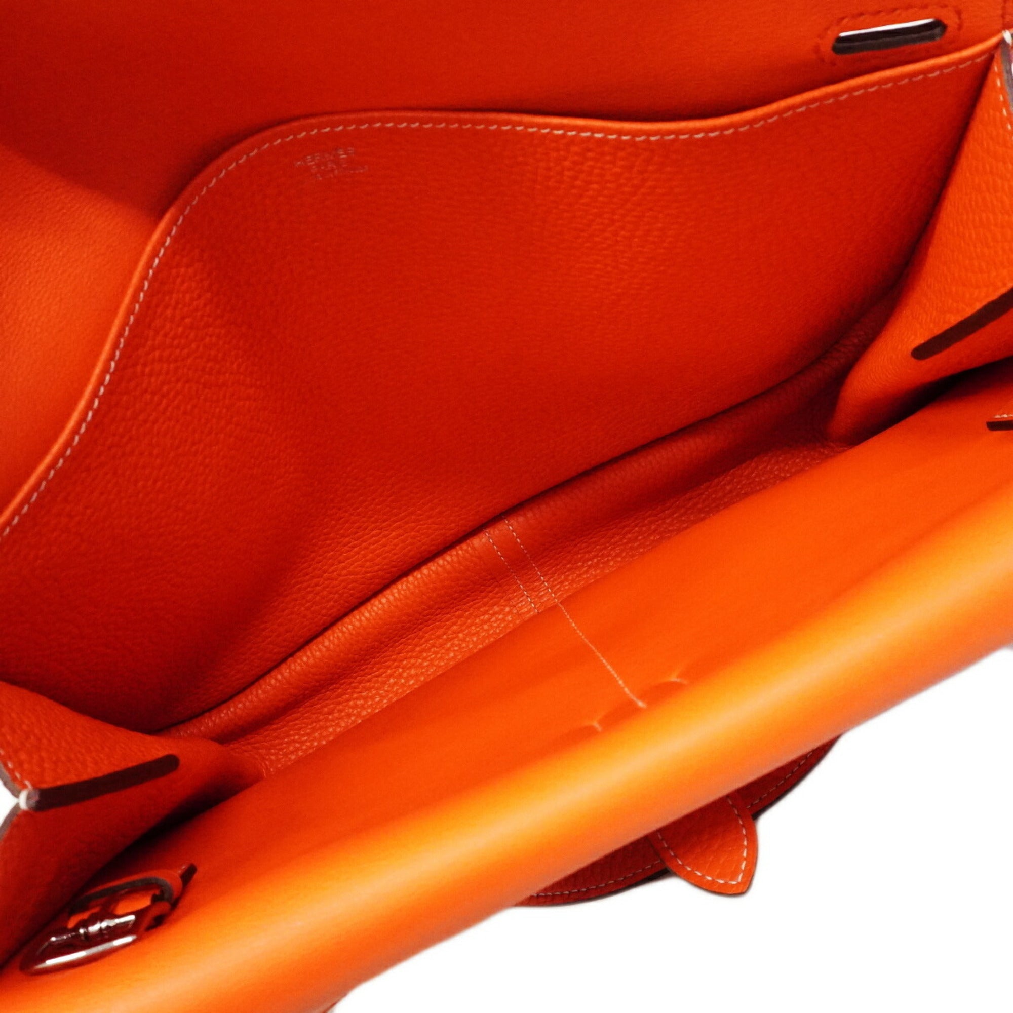 Hermes Capucine Taurillon Clemence Leather Handbag (Pre-Owned)