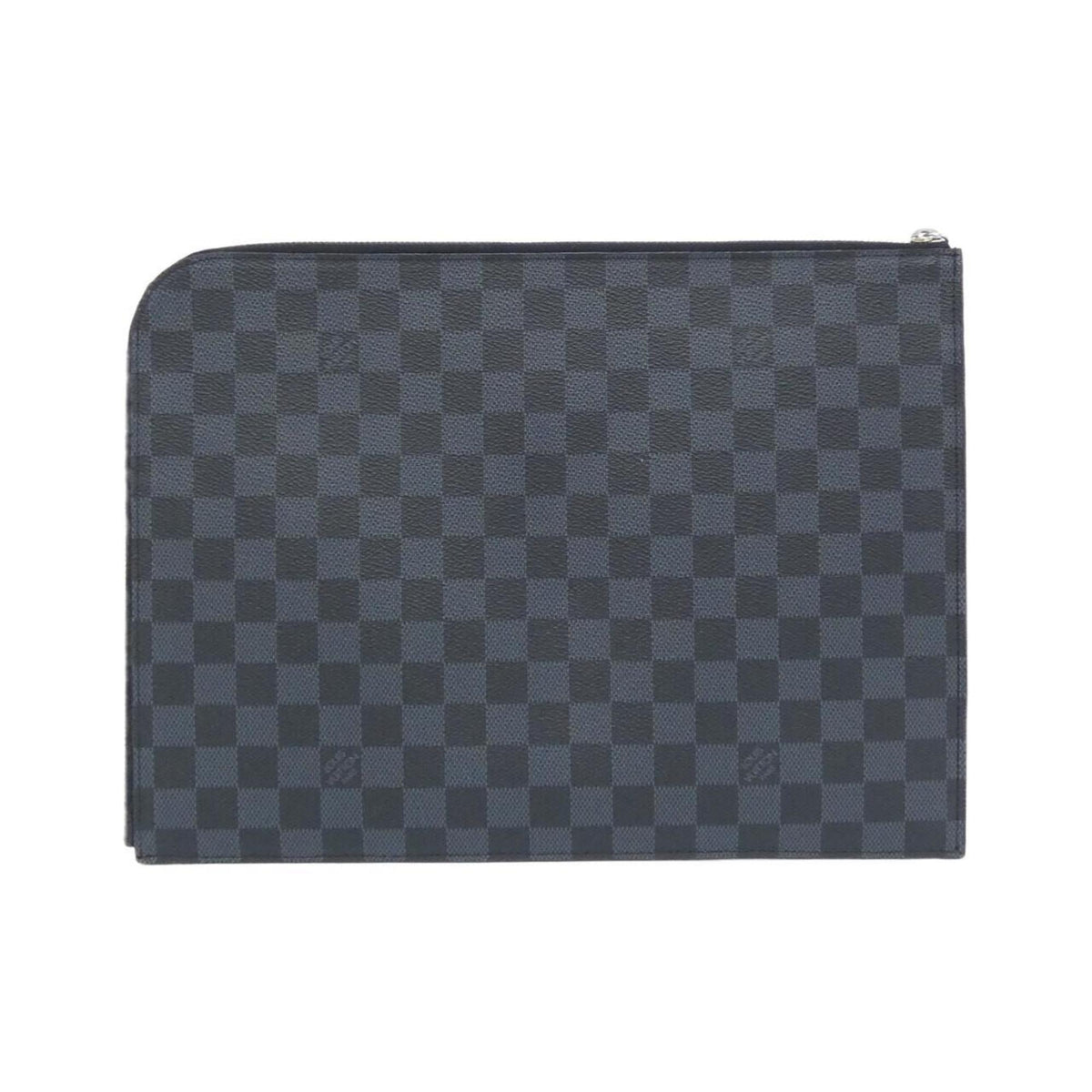 Louis Vuitton Black Cobalt Coated Canvas Handbag Pochette (Pre-Owned)