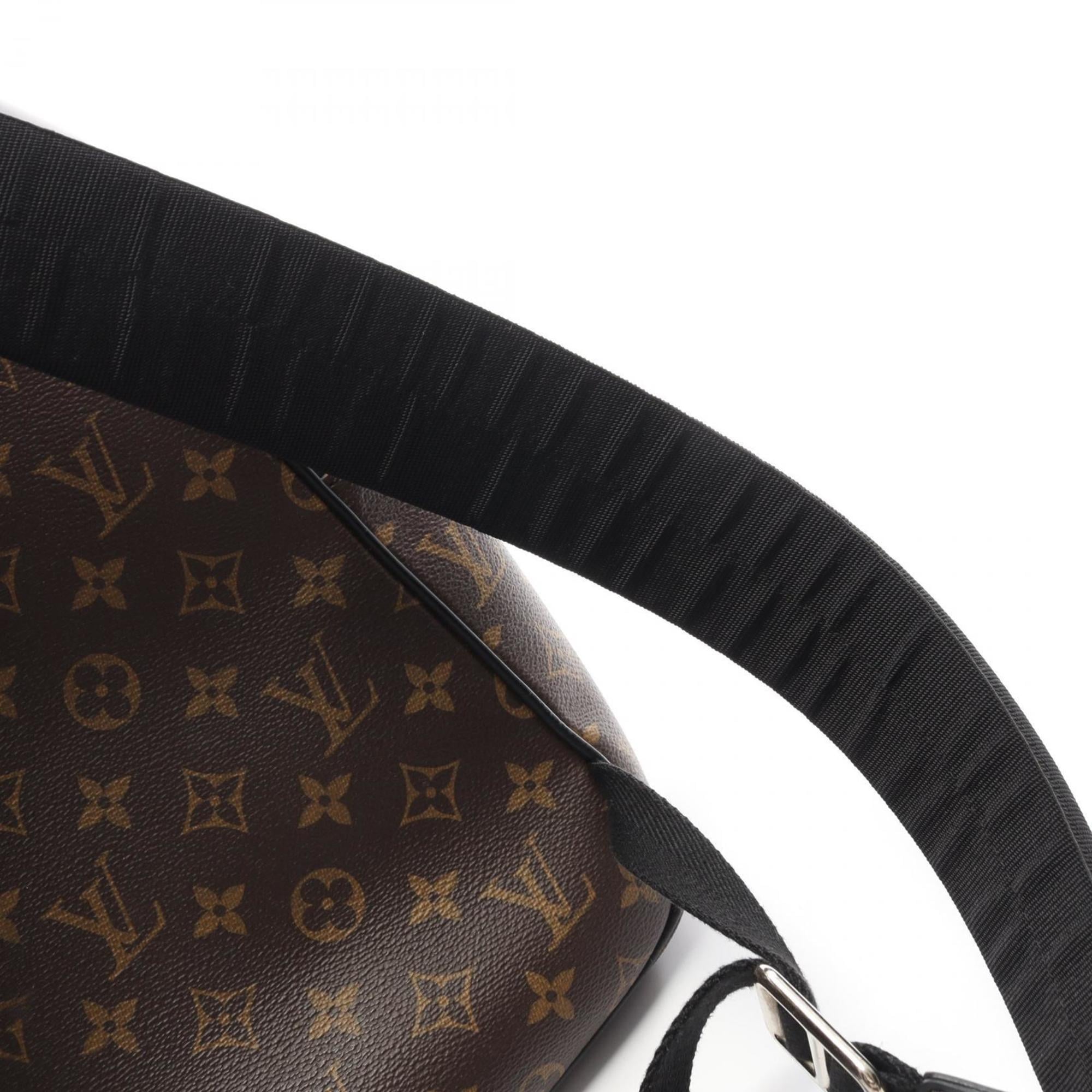 Louis Vuitton Black Brown Coated Canvas Monogram Pvc Leather Backpack (Pre-Owned)