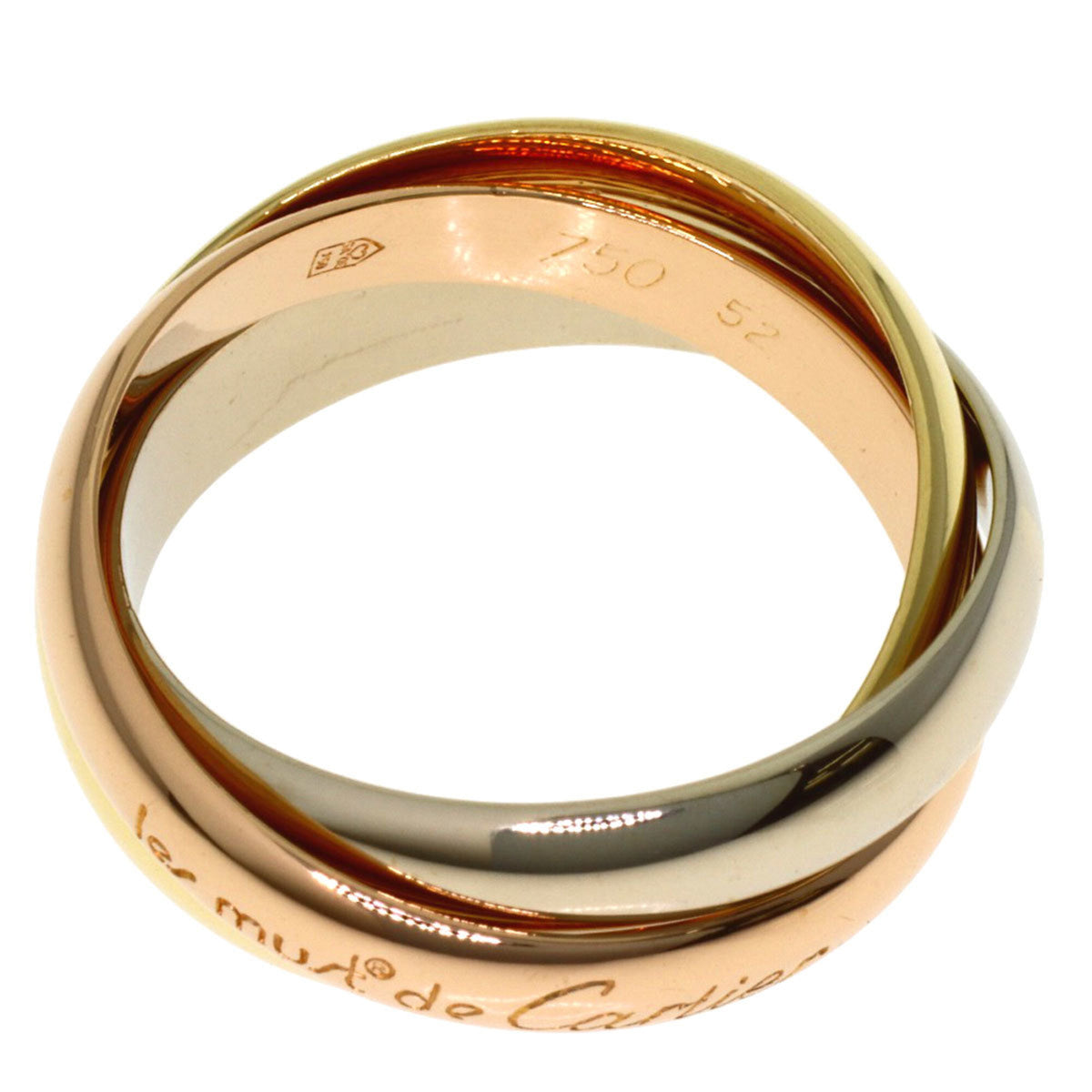 Cartier Yellow Gold (18K) Pink Gold (18K) White Gold (18K) Band Ring (Pre-Owned)