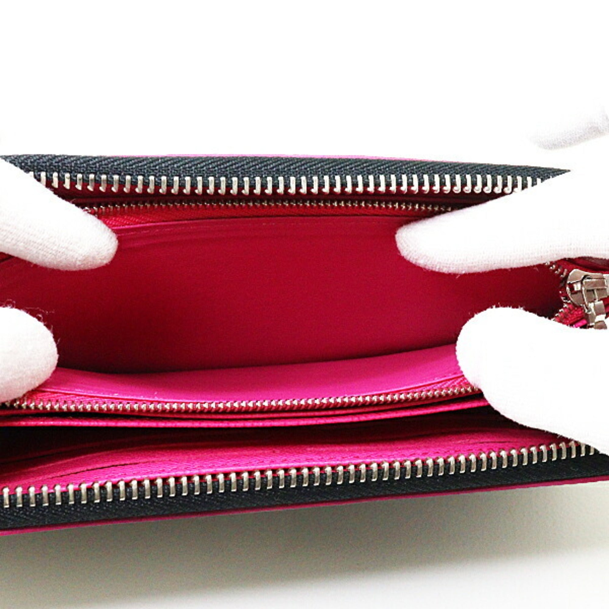 Louis Vuitton Epi Black Pink Epi Leather Long Wallet (Bi-Fold) (Pre-Owned)