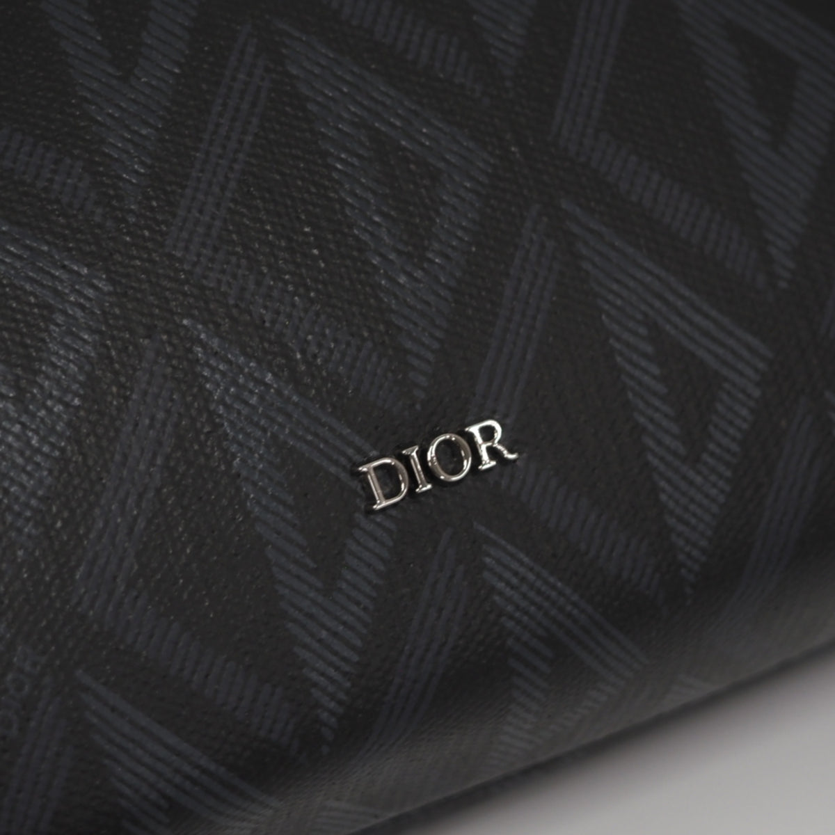 Christian Dior Black Navy Pvc Clutch Bag (Pre-Owned)