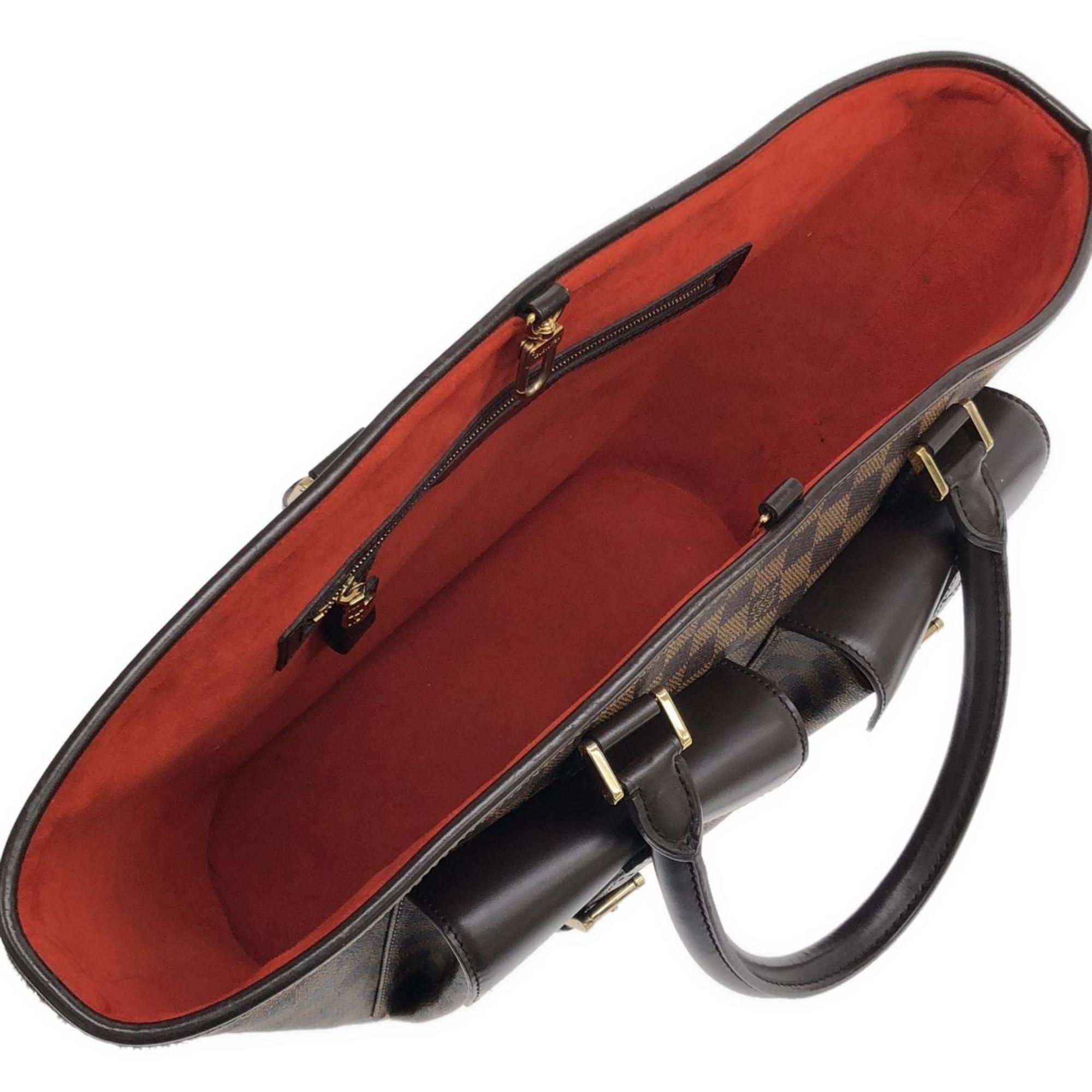 Louis Vuitton Brown Coated Canvas Handbag (Pre-Owned)