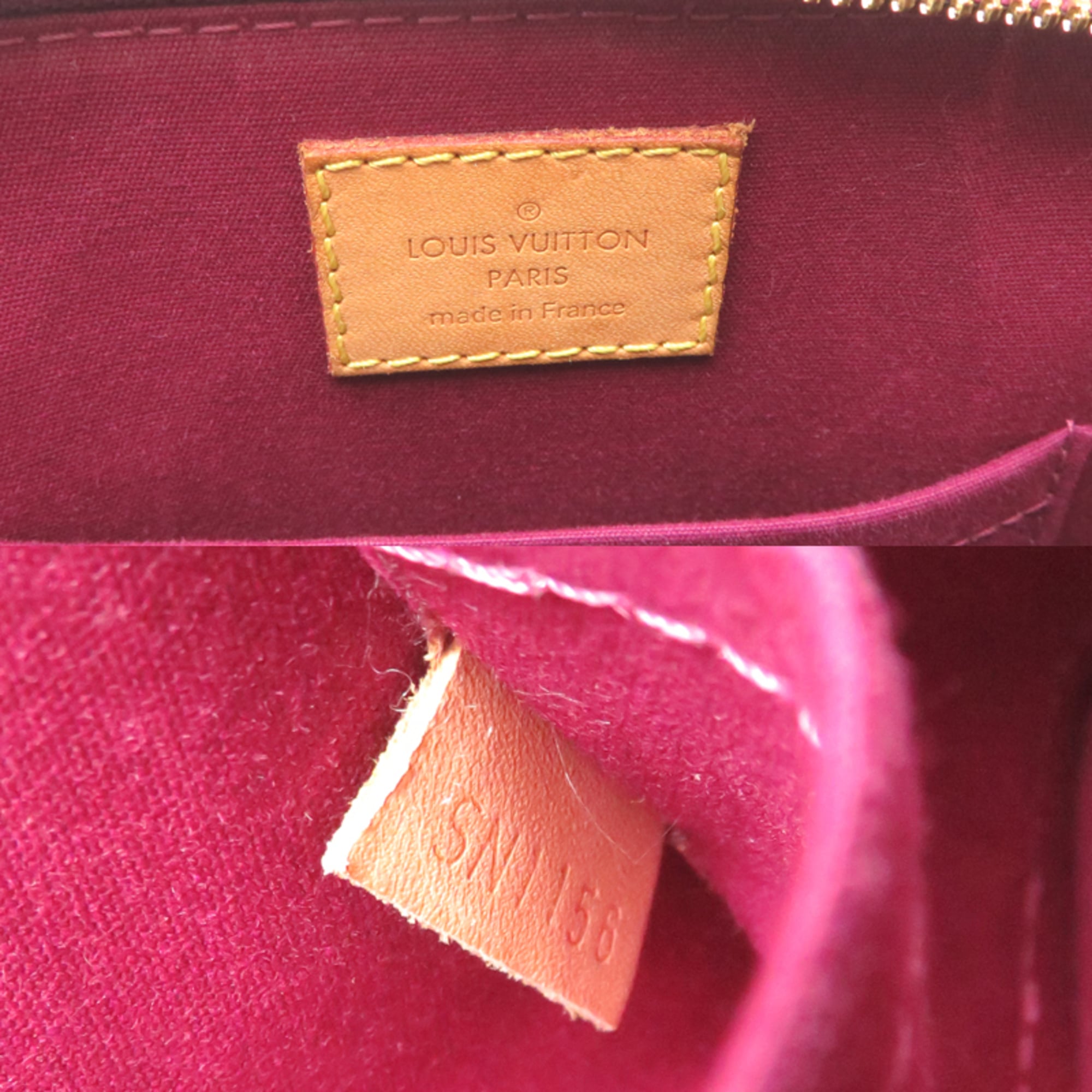 Louis Vuitton Purple Monogram Vernis Handbag (Pre-Owned)