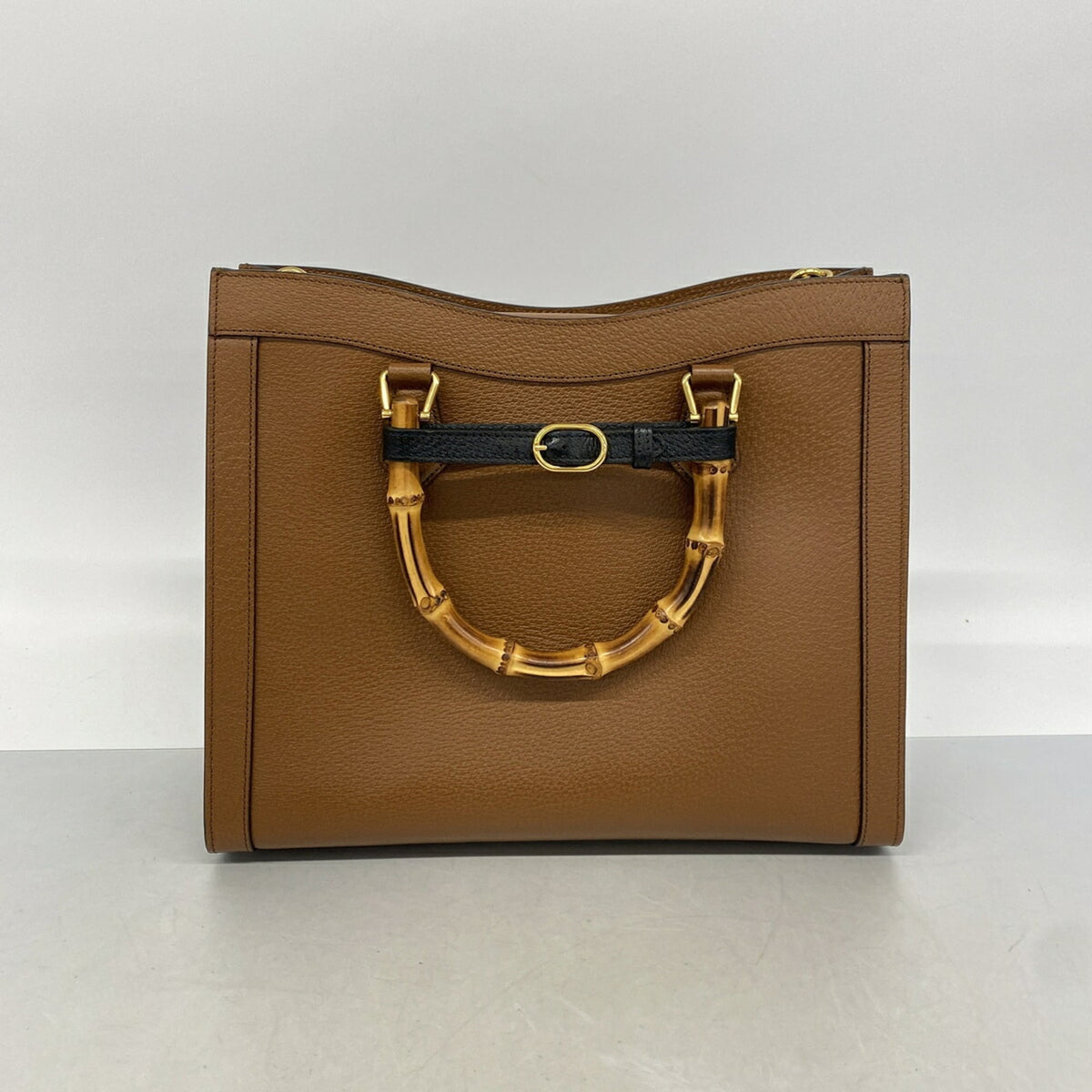 Gucci Brown Leather Tote Bag (Pre-Owned)