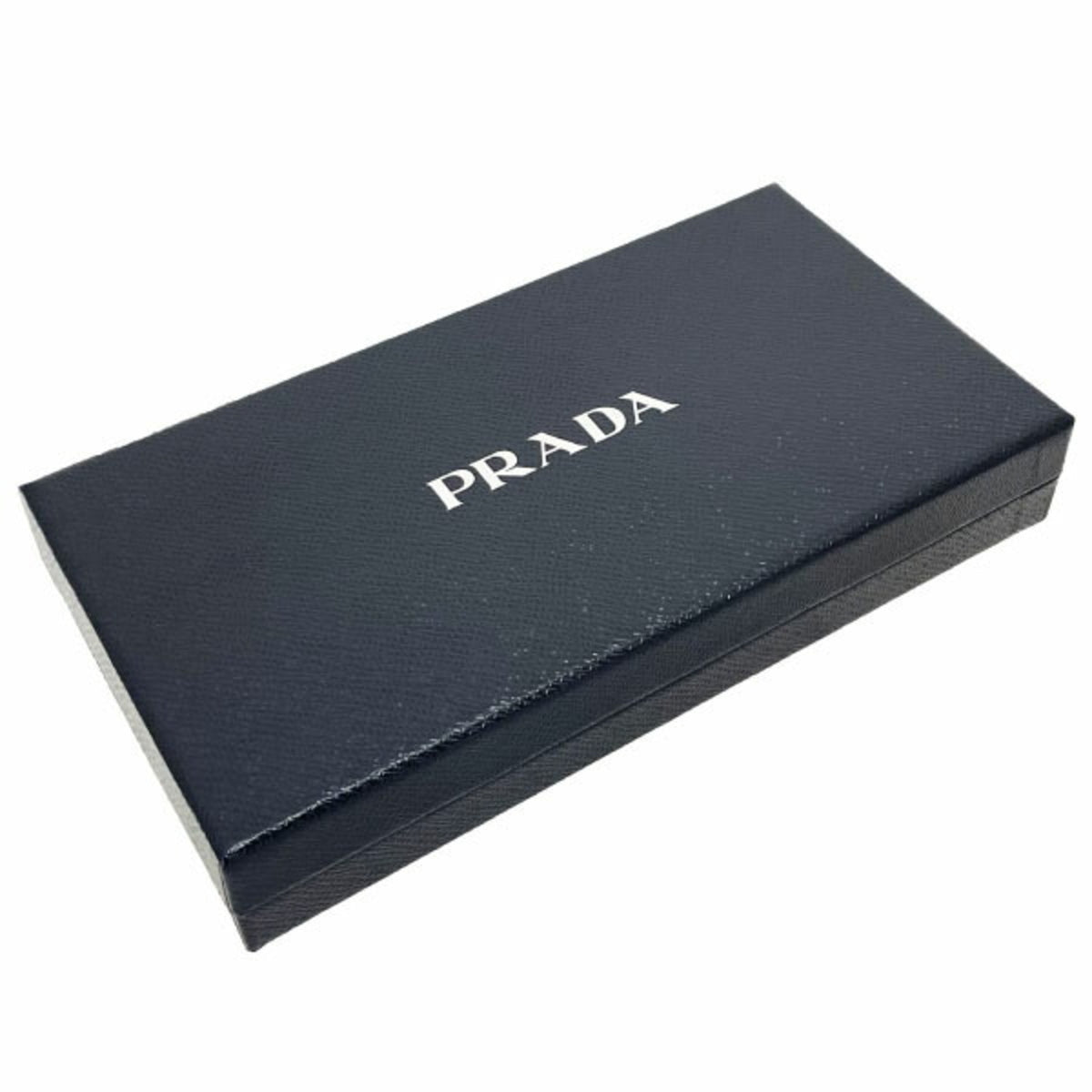 Prada Astrale Black Nero Leather Long Wallet (Bi-Fold) (Pre-Owned)