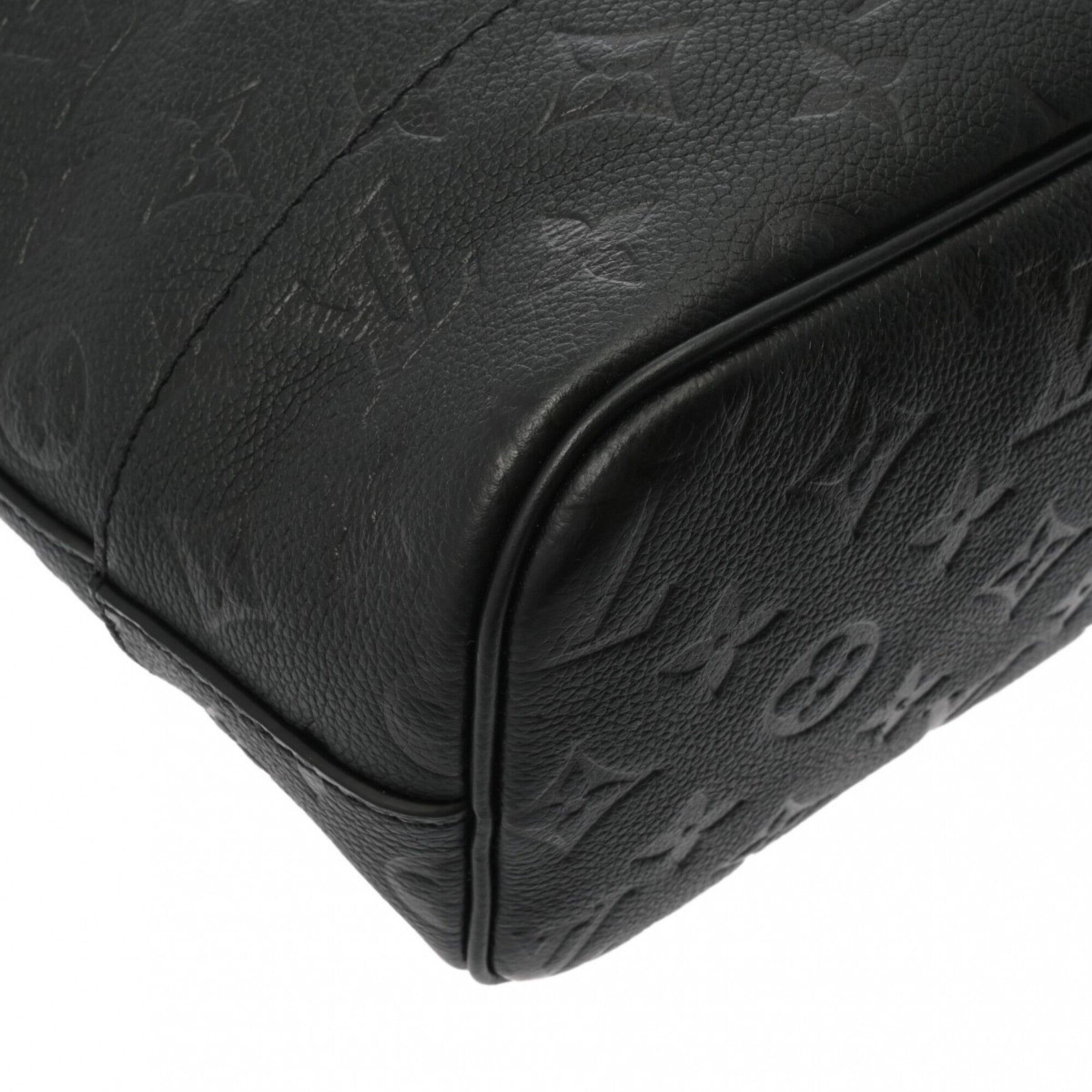 Louis Vuitton Noir Leather Tote Bag (Pre-Owned)