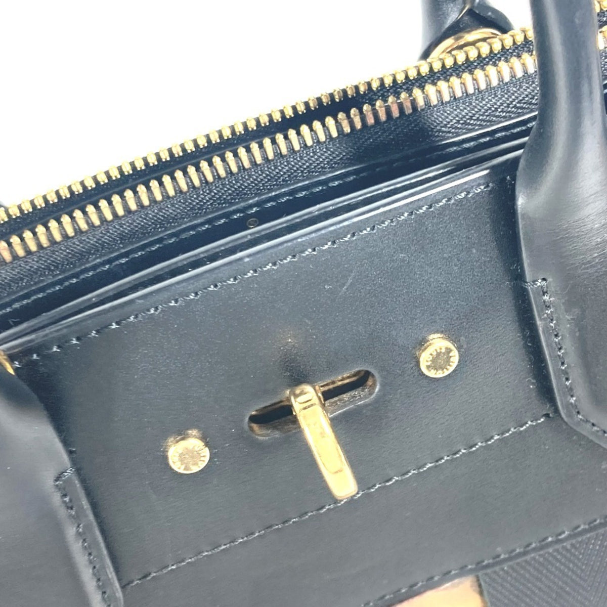 Louis Vuitton Black Brown Leather Handbag Shoulder Bag (Pre-Owned)