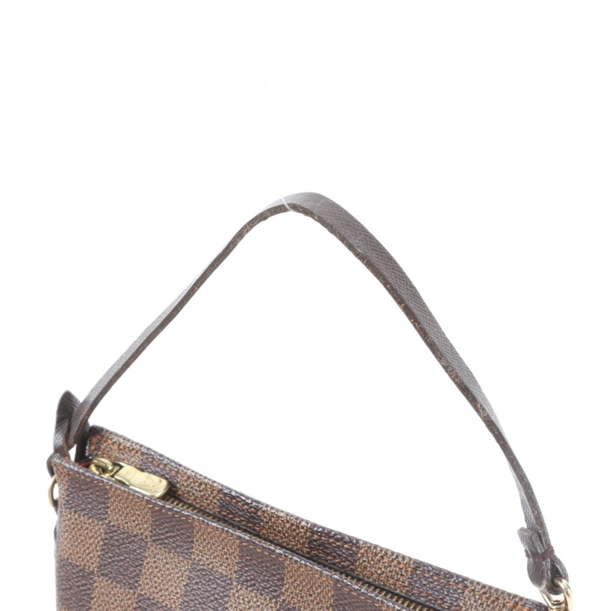 Louis Vuitton Brown Damier Canvas Coated Canvas Leather Handbag (Pre-Owned)