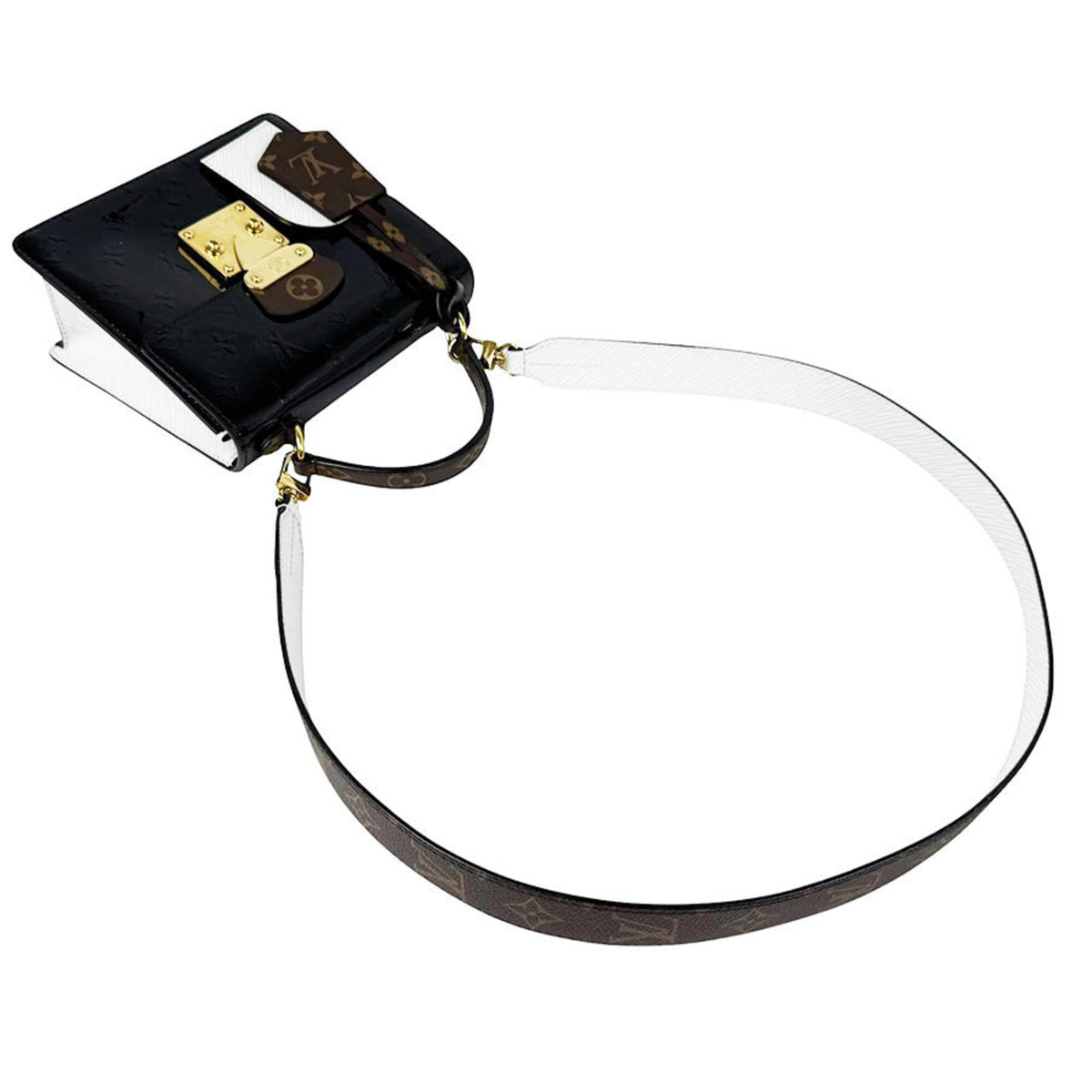 Louis Vuitton Monogram Noir Monogram Vernis Monogram Handbag Shoulder Bag (Pre-Owned)