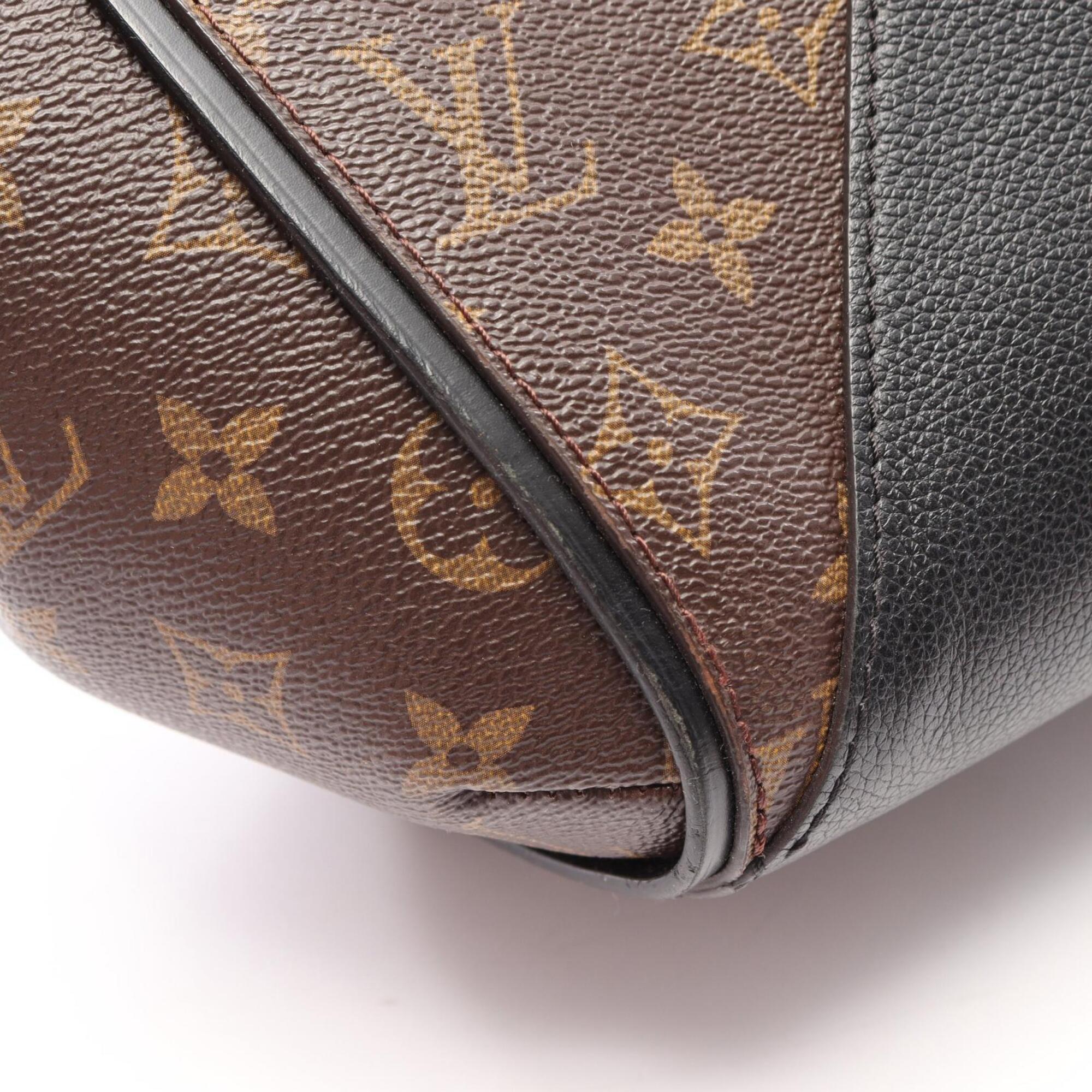 Louis Vuitton Black Brown Pvc Leather Handbag Tote Bag (Pre-Owned)
