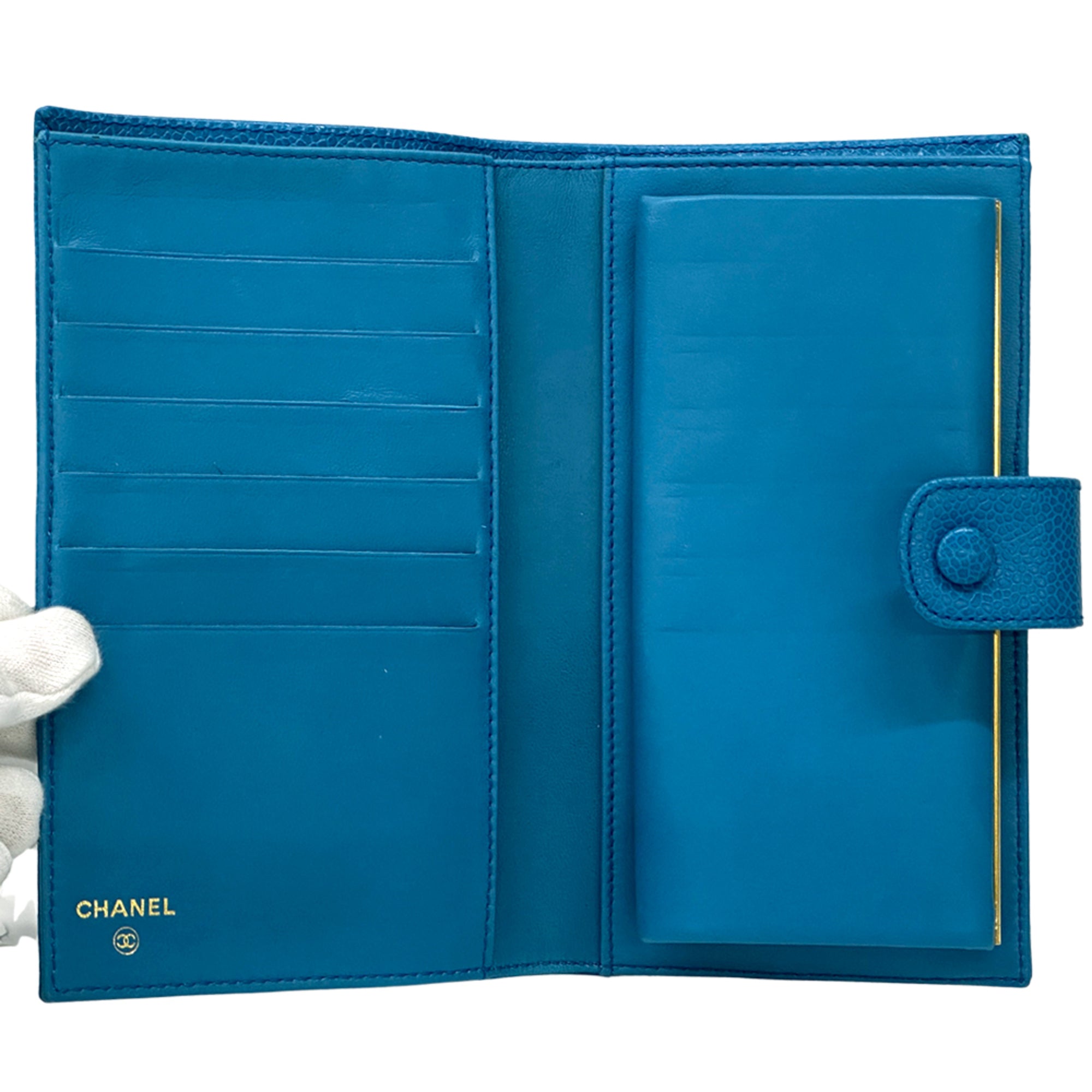 Chanel Blue Grained Calfskin (Pre-Owned)