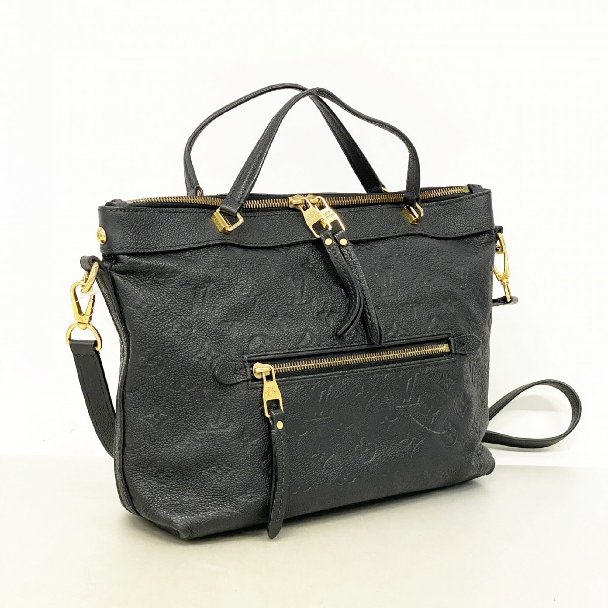 Louis Vuitton Noir Handbag (Pre-Owned)