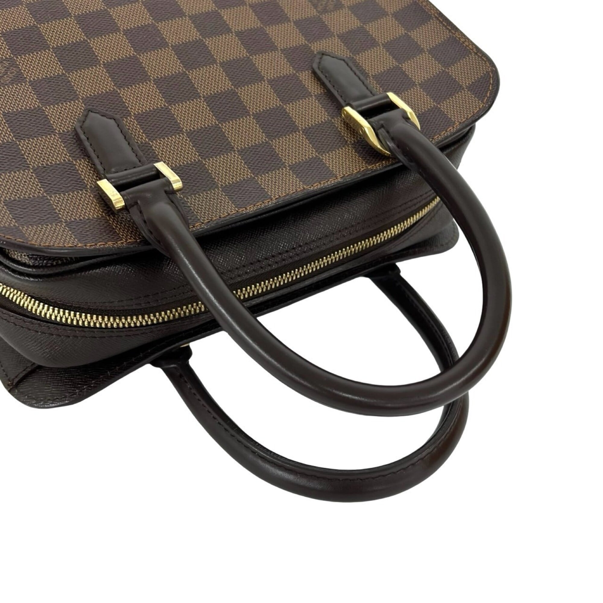 Louis Vuitton Brown Leather Pvc Boston Bag Handbag (Pre-Owned)