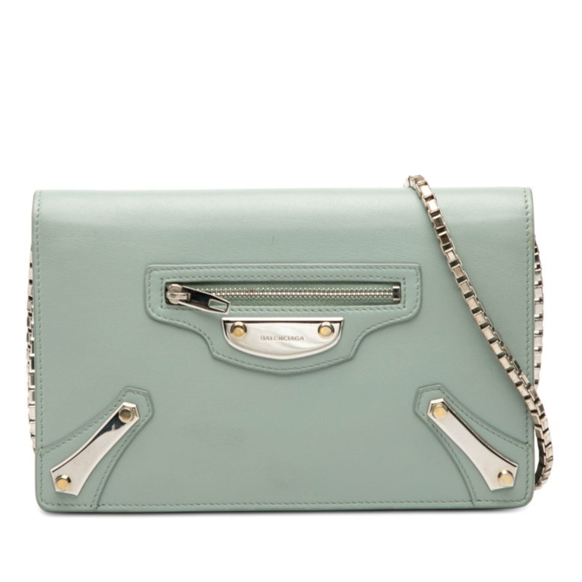 Balenciaga Blue Leather Shoulder Bag (Pre-Owned)