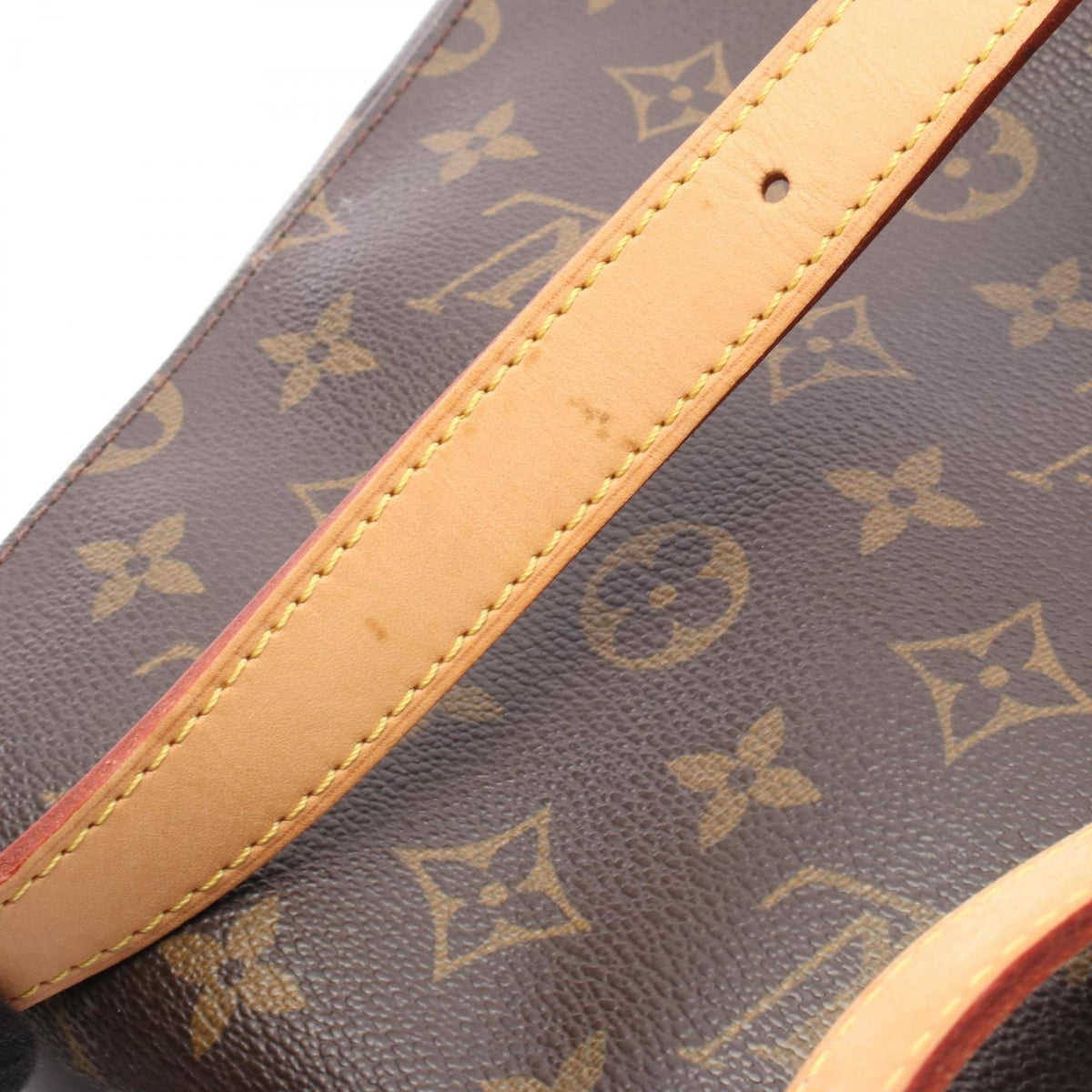 Louis Vuitton Brown Monogram Leather Shoulder Bag (Pre-Owned)
