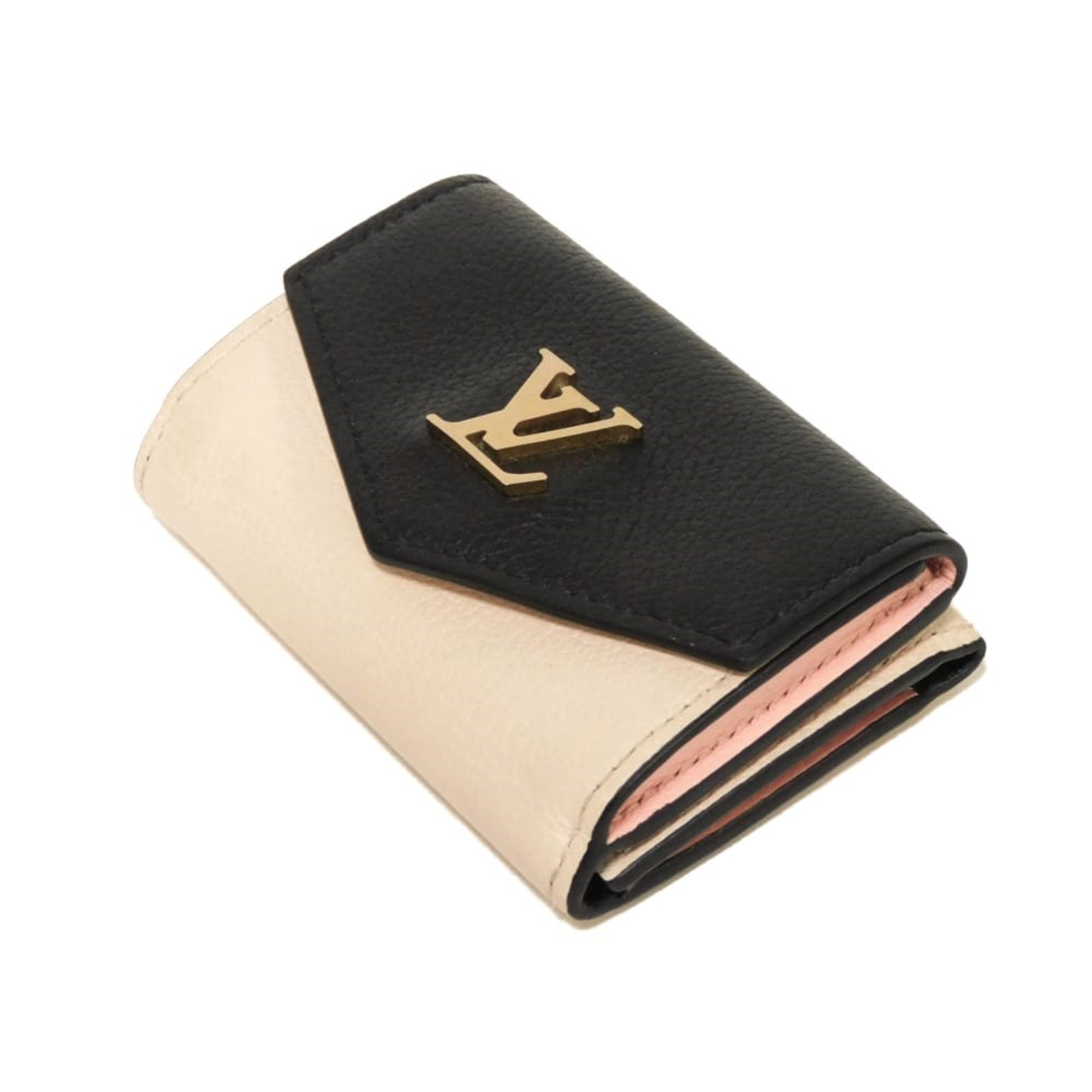 Louis Vuitton Noir Rose Tricolor Leather Wallet (Tri-Fold) (Pre-Owned)