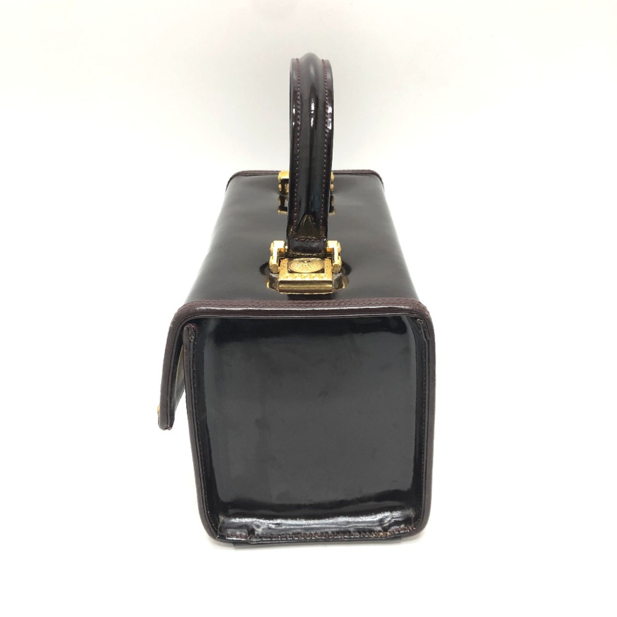 Versace Purple Patent Leather Handbag (Pre-Owned)