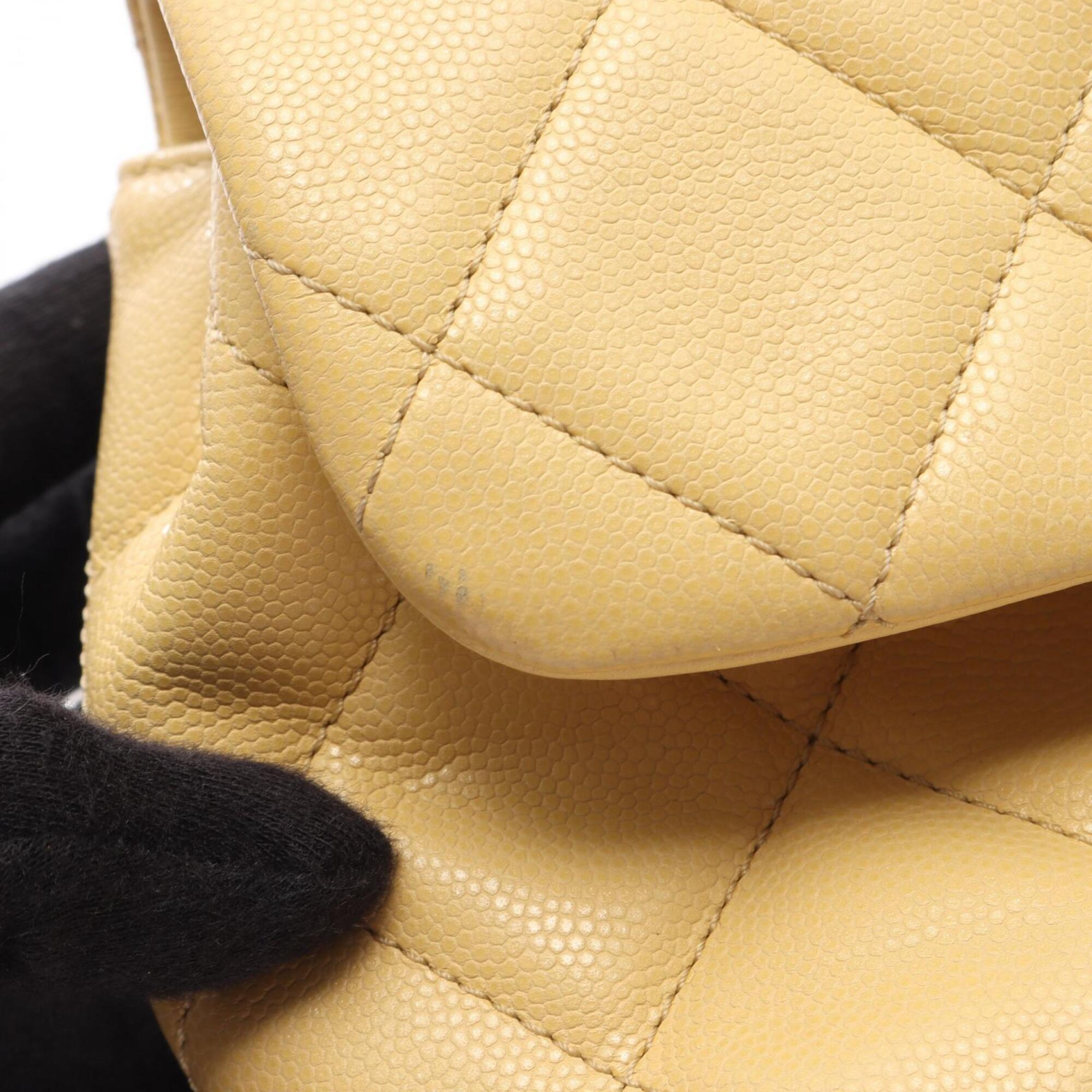 Chanel Yellow Leather Shoulder Bag (Pre-Owned)