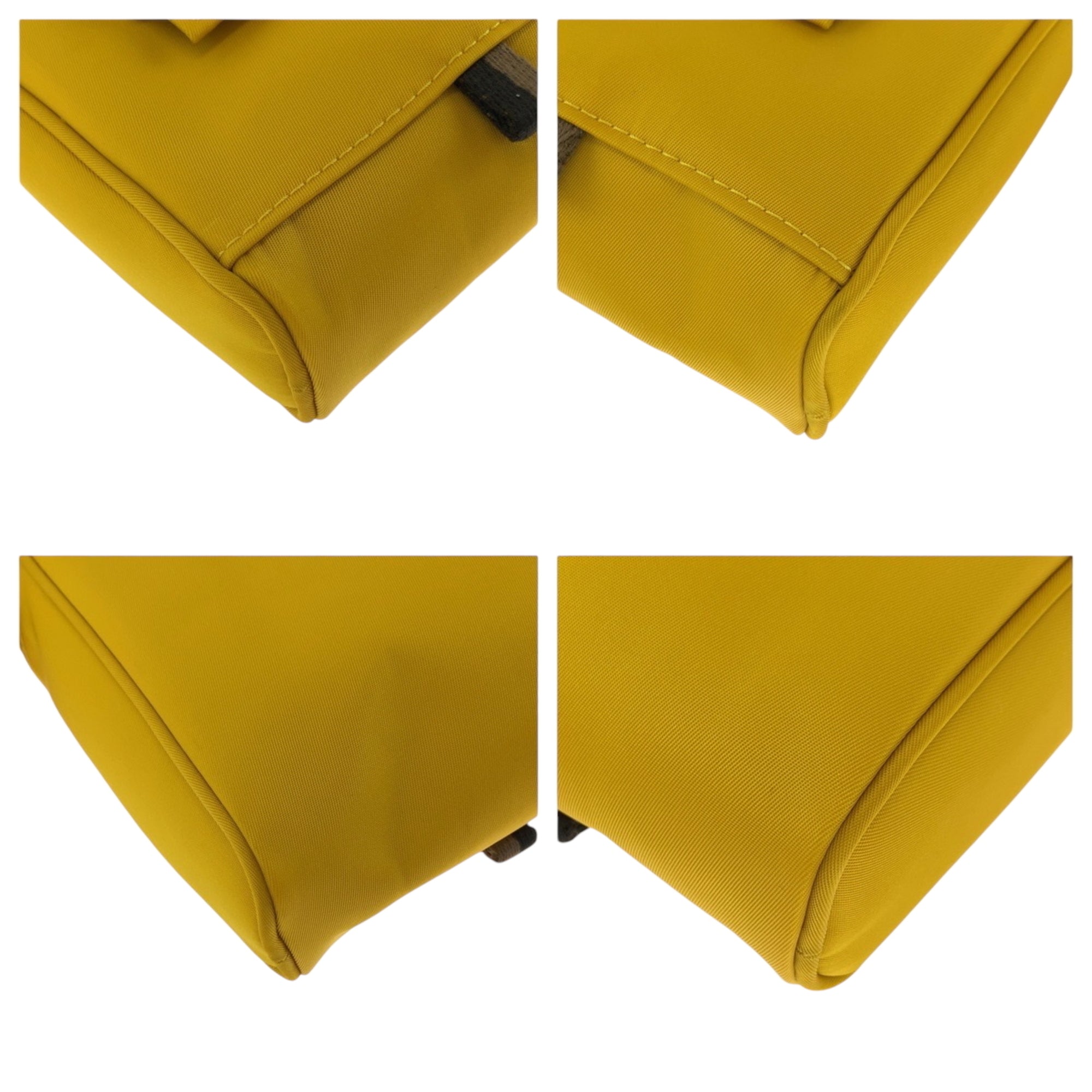 Fendi Yellow Nylon Pochette Shoulder Bag (Pre-Owned)