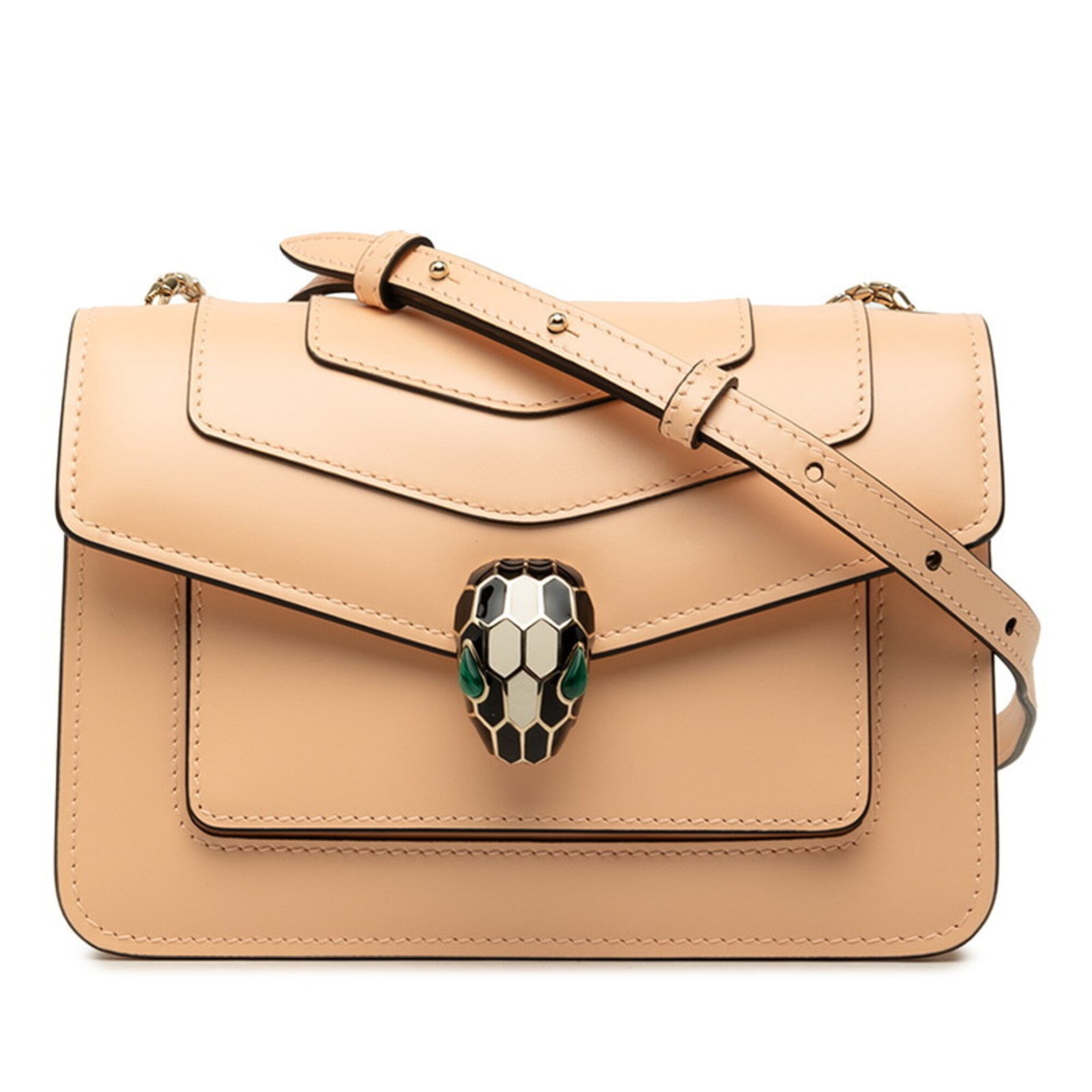 Bvlgari Beige Leather Shoulder Bag (Pre-Owned)