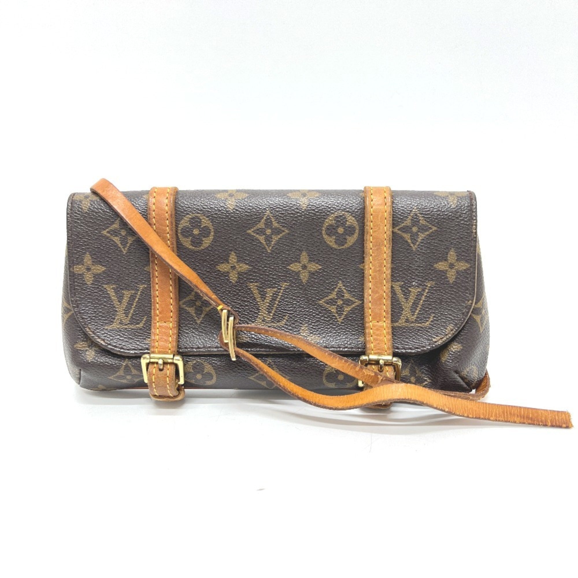Louis Vuitton Brown Monogram Monogram Pochette Pouch Sling Bag (Pre-Owned)