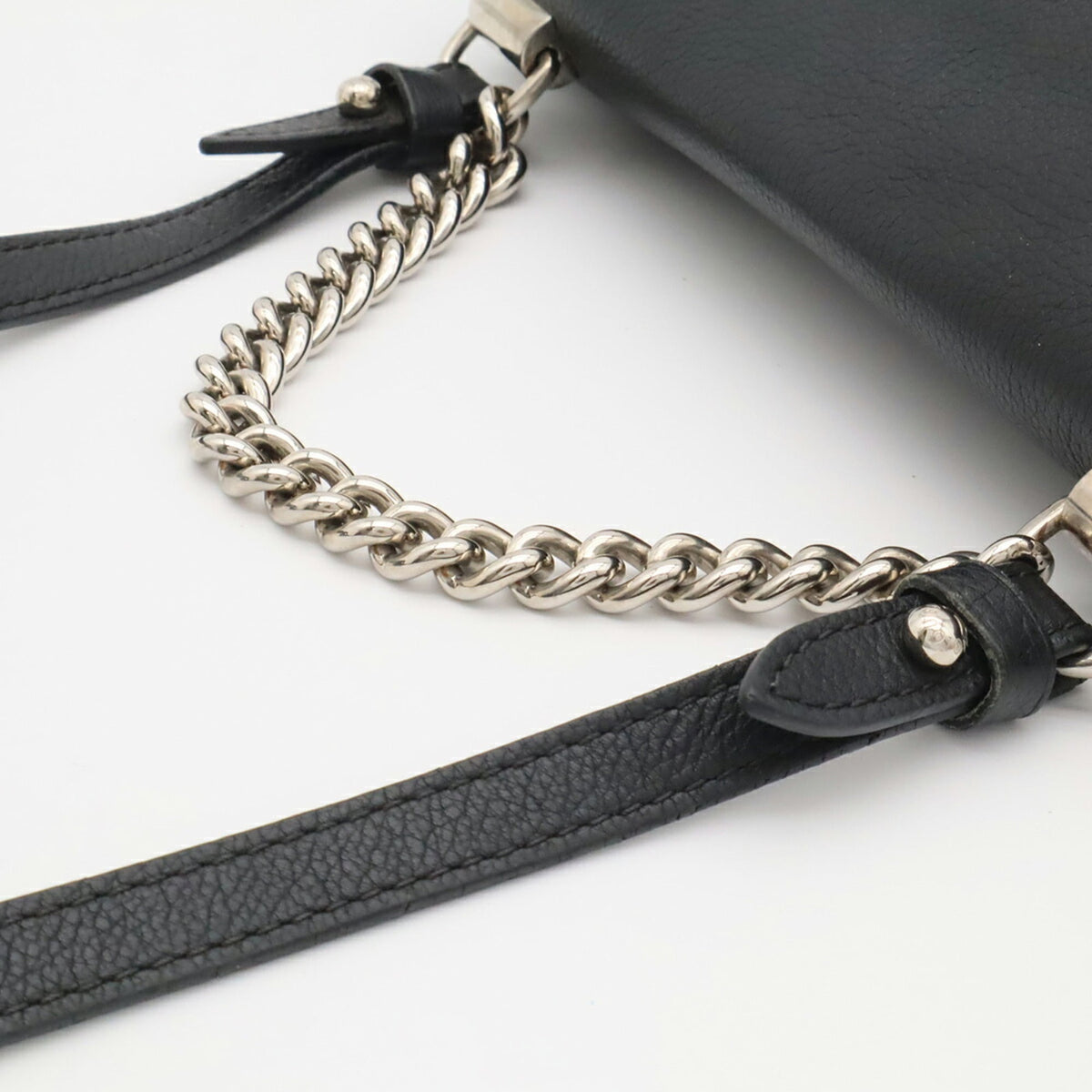Louis Vuitton Black Noir Leather Handbag Shoulder Bag (Pre-Owned)