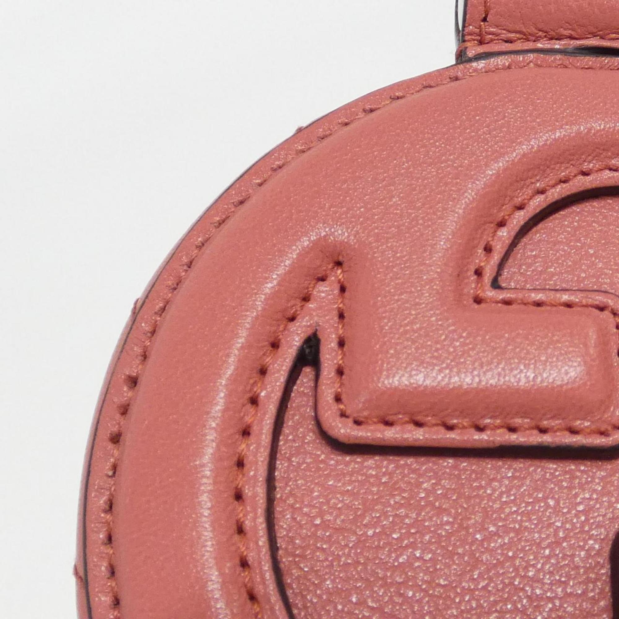 Gucci Pink Leather Shoulder Bag (Pre-Owned)