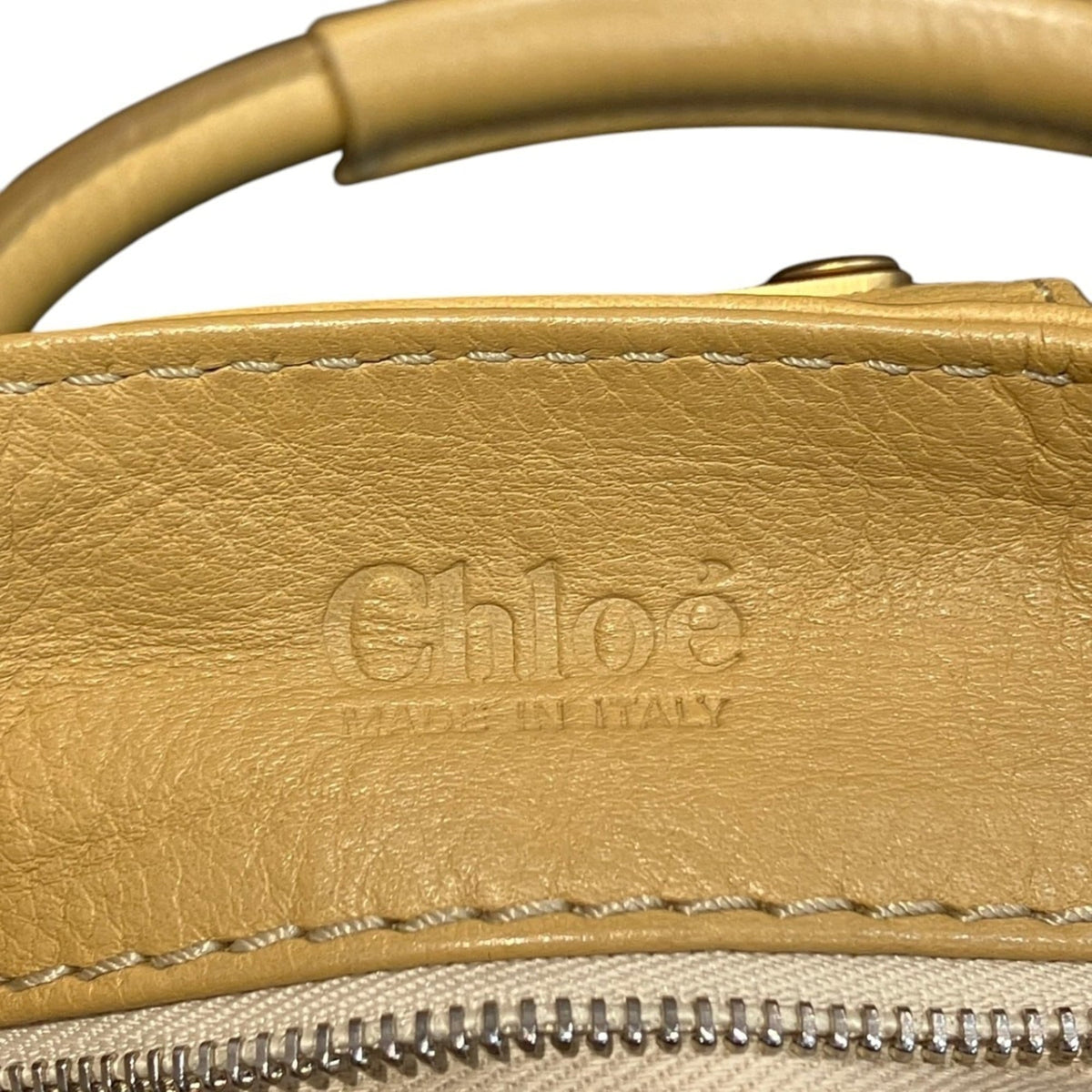 Chloé Paddington Beige Leather Handbag (Pre-Owned)