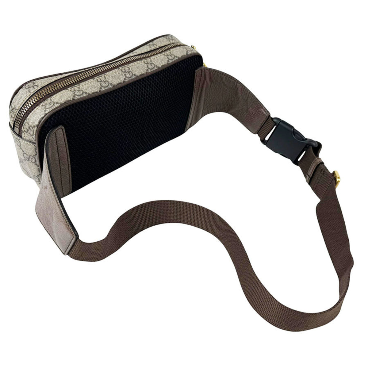 Gucci Brown Gg Supreme Leather Fanny Pack (Pre-Owned)