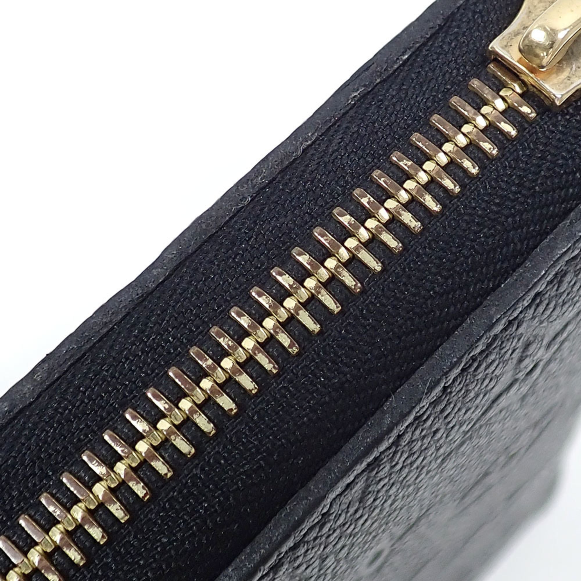 Louis Vuitton Black Noir Monogram Empreinte Long Wallet (Bi-Fold) (Pre-Owned)