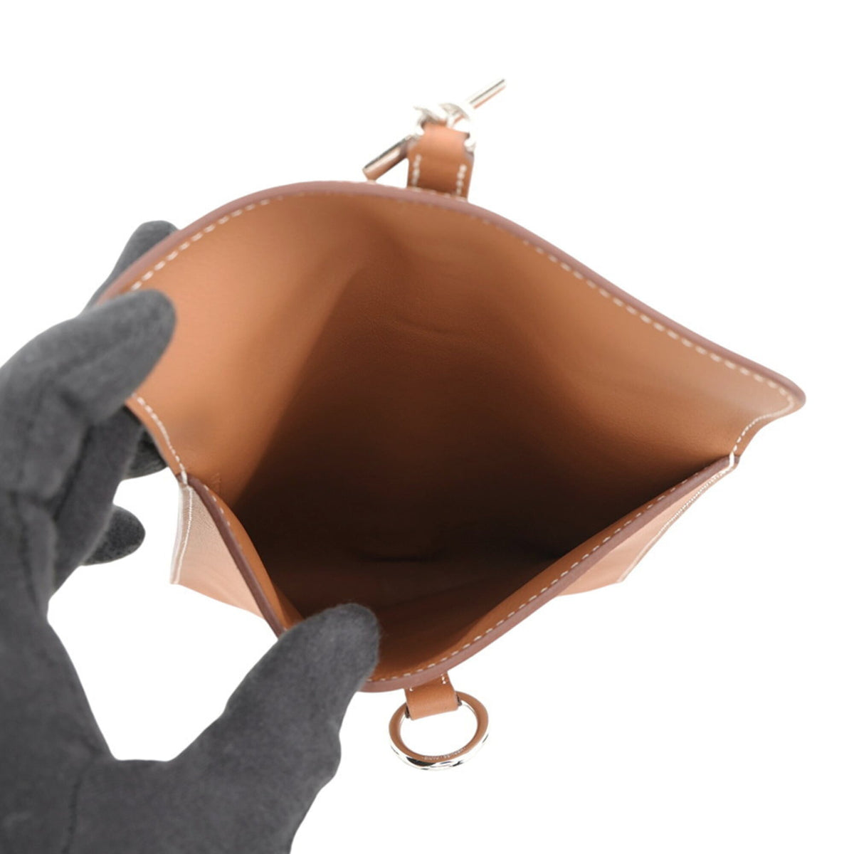 Hermes Gold Swift Leather Shoulder Bag (Pre-Owned)
