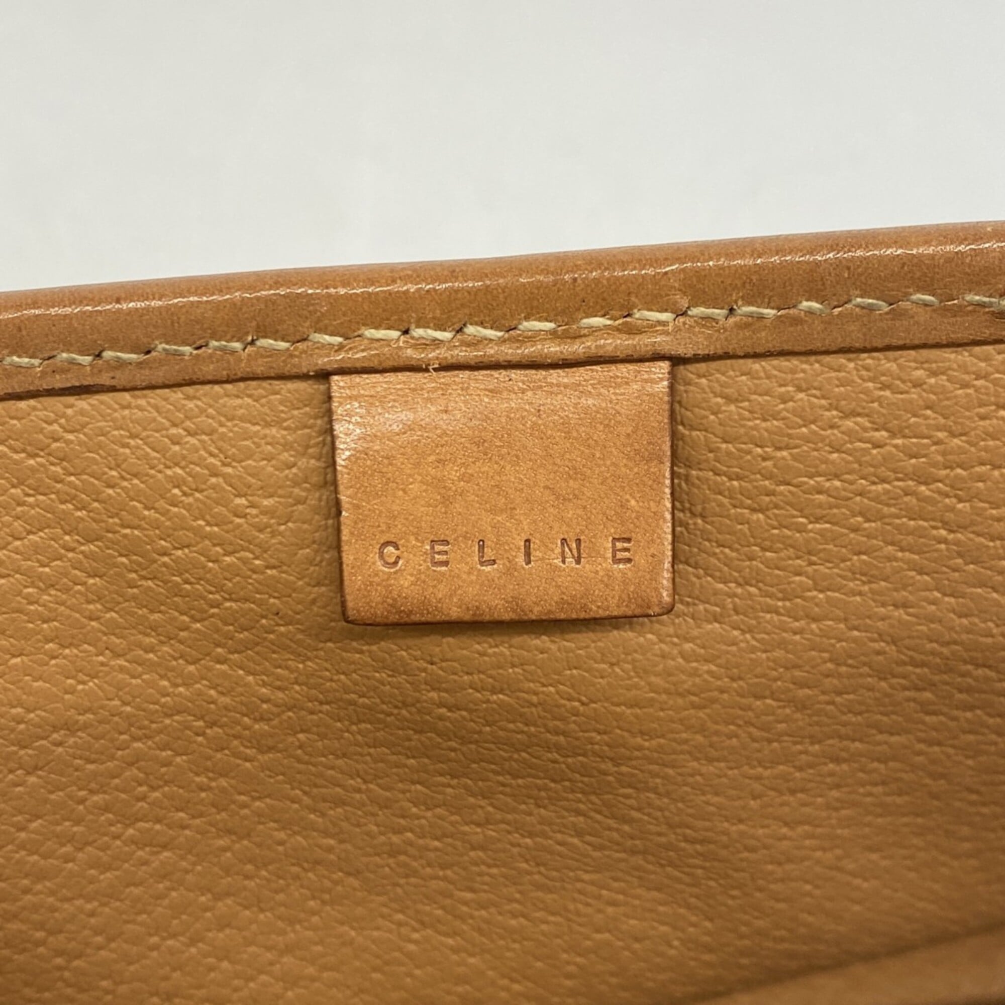 Celine Brown Pvc Pouch (Pre-Owned)