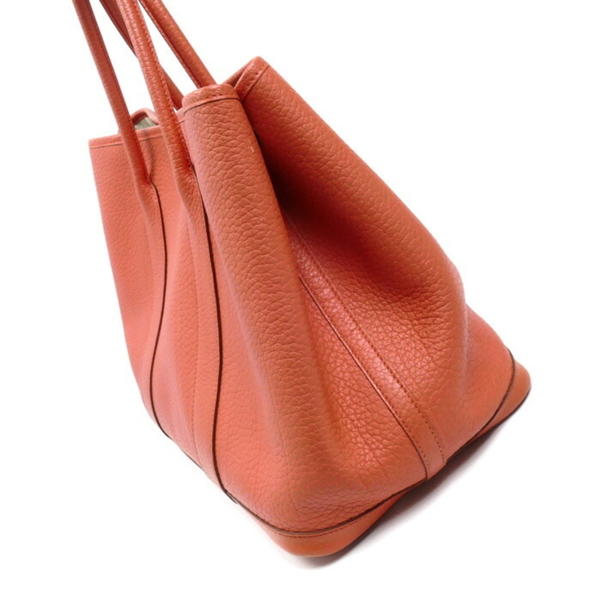Hermes Red Orange Country Leather Handbag (Pre-Owned)